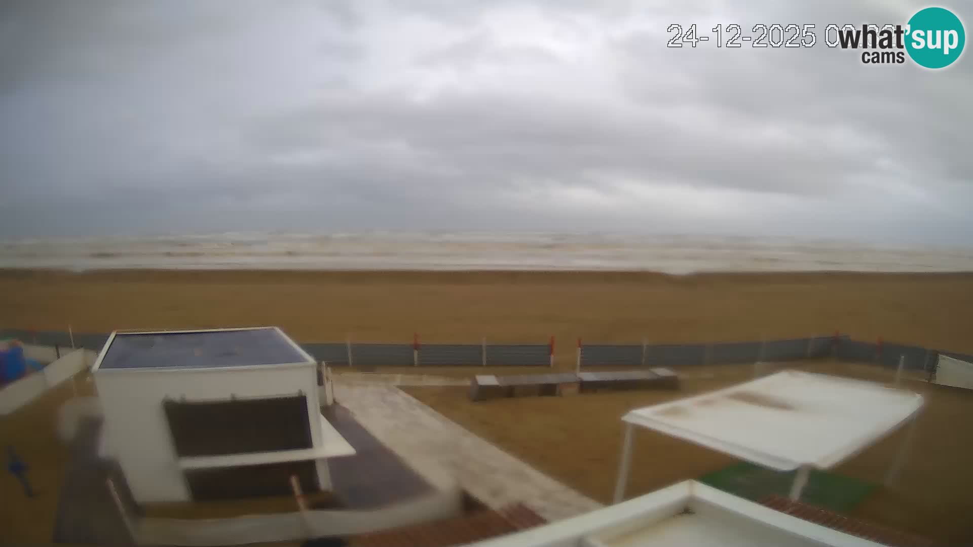 Live webcam Riccione Strand – Bagni Oreste spiaggia 115 – Italien