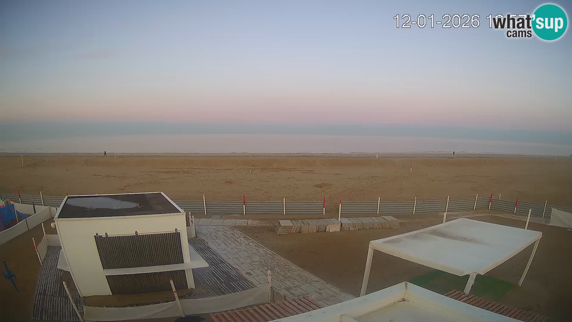 Webcam Riccione plage – Bagni Oreste spiaggia 115 – Italie