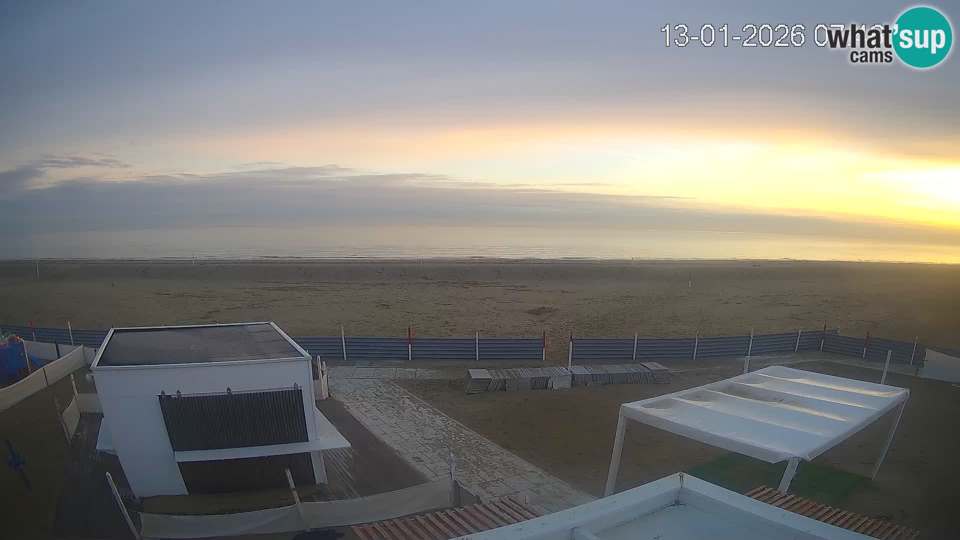 Webcam Riccione plage – Bagni Oreste spiaggia 115 – Italie