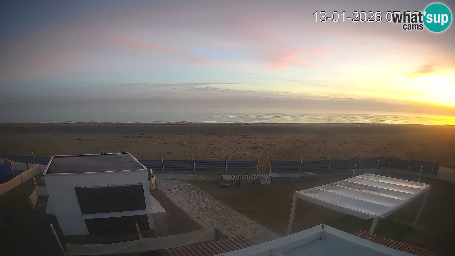 Spletna kamera plaža Riccione – Bagni Oreste spiaggia 115 – Italija