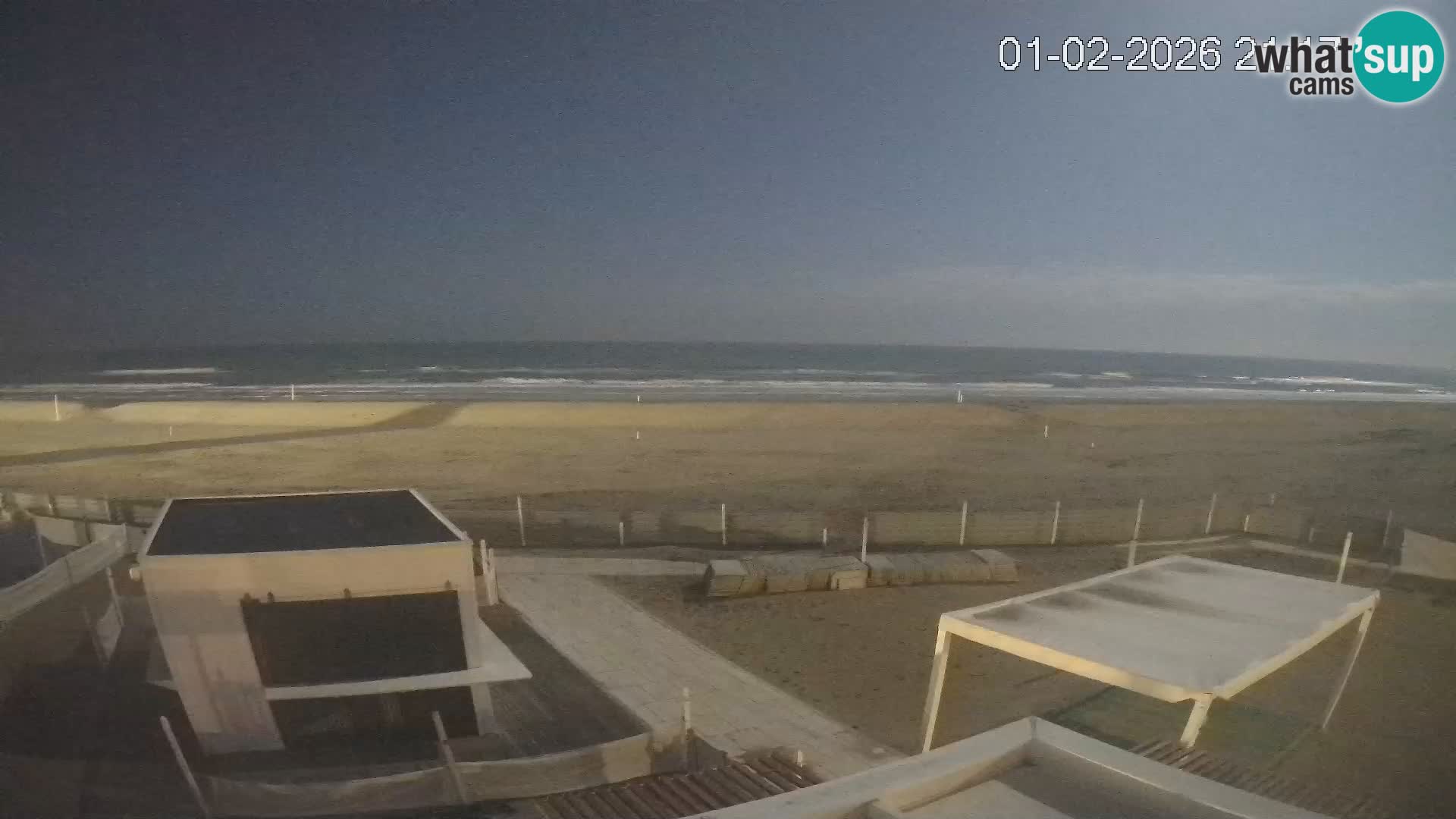 Live webcam Riccione Strand – Bagni Oreste spiaggia 115 – Italien