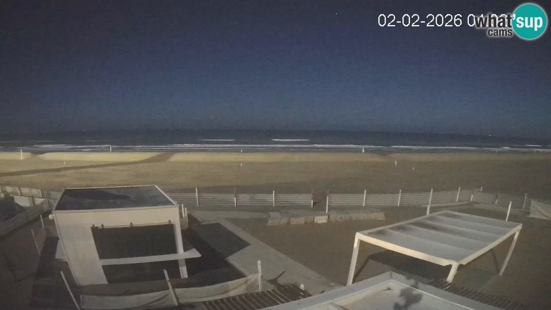 Webcam Riccione plage – Bagni Oreste spiaggia 115 – Italie