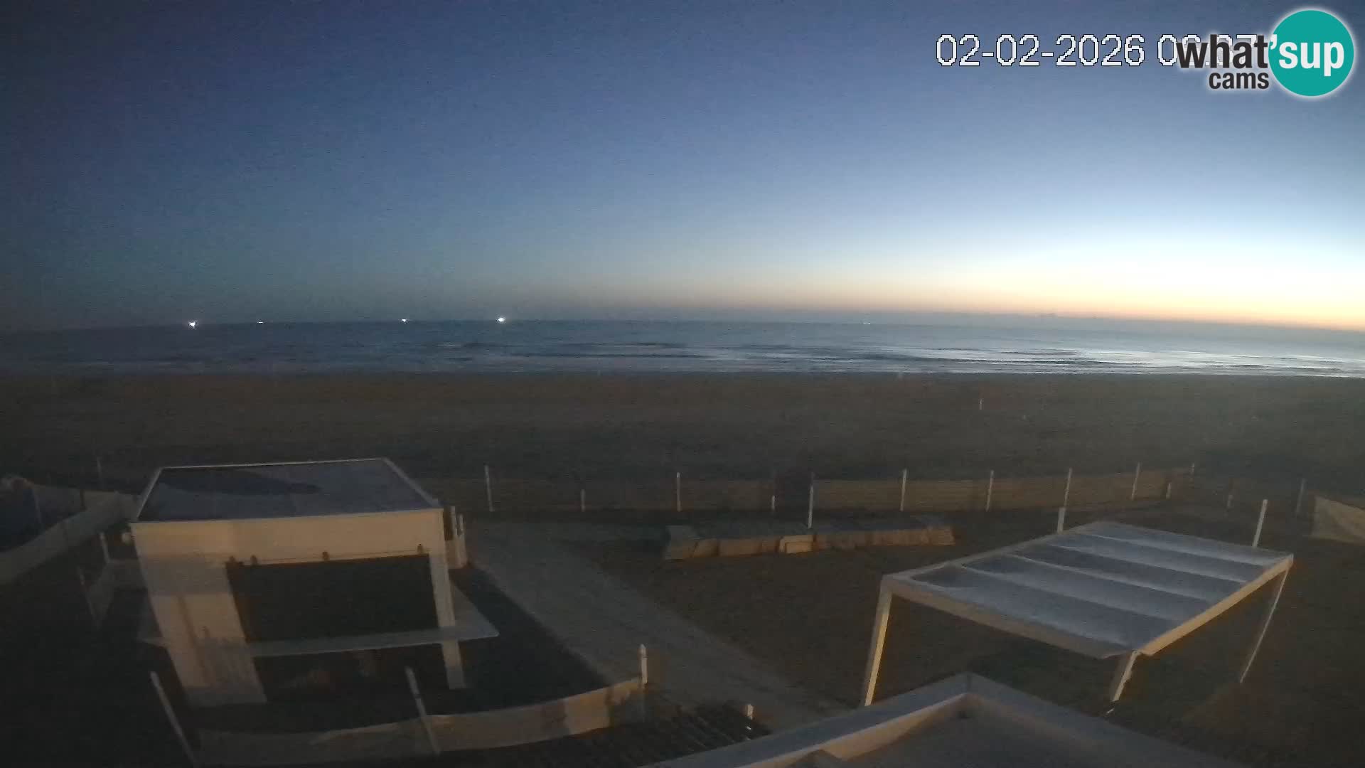 Live webcam Riccione Strand – Bagni Oreste spiaggia 115 – Italien