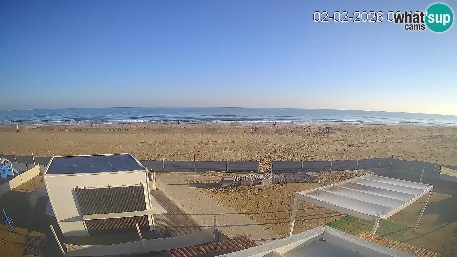 Live webcam Riccione Strand – Bagni Oreste spiaggia 115 – Italien