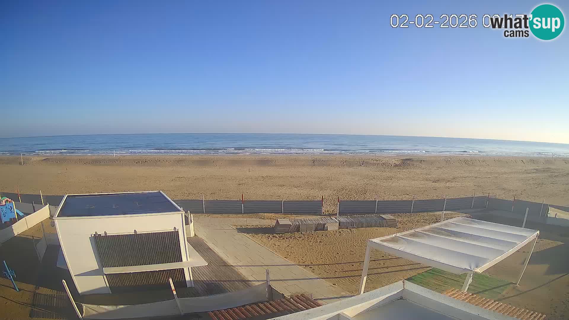 Web kamera plaža Riccione – Bagni Oreste spiaggia 115 – Italija