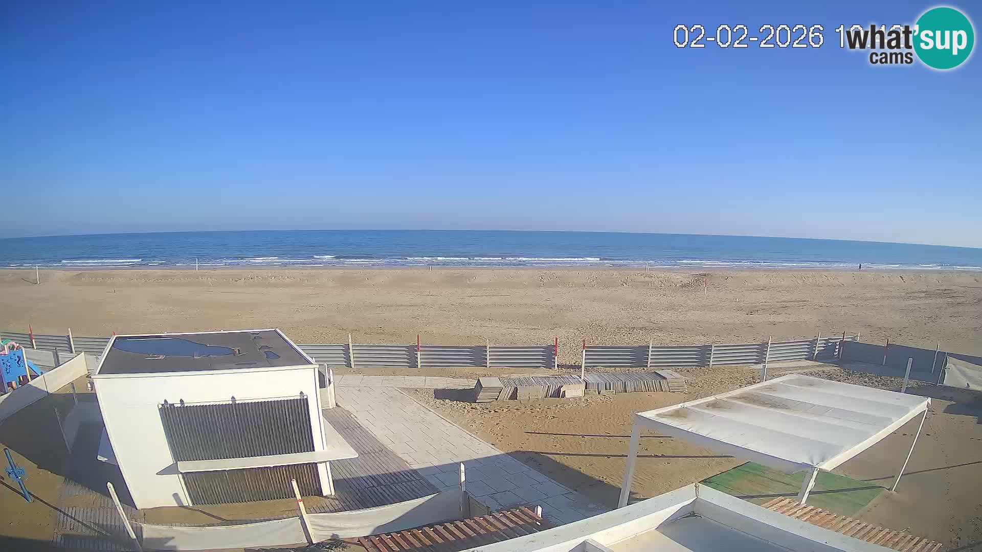 Webcam Riccione plage – Bagni Oreste spiaggia 115 – Italie