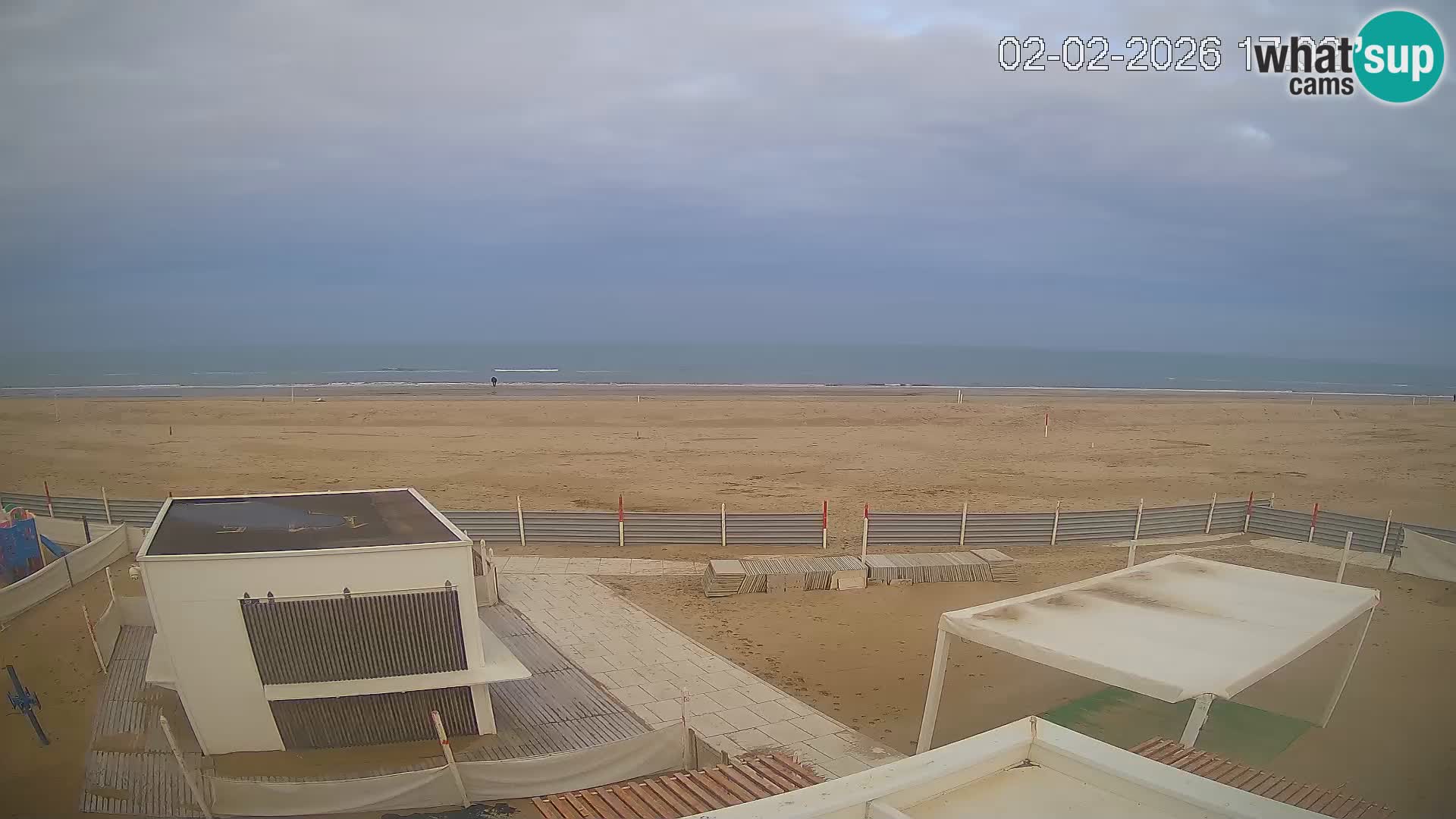 Live webcam Riccione Strand – Bagni Oreste spiaggia 115 – Italien