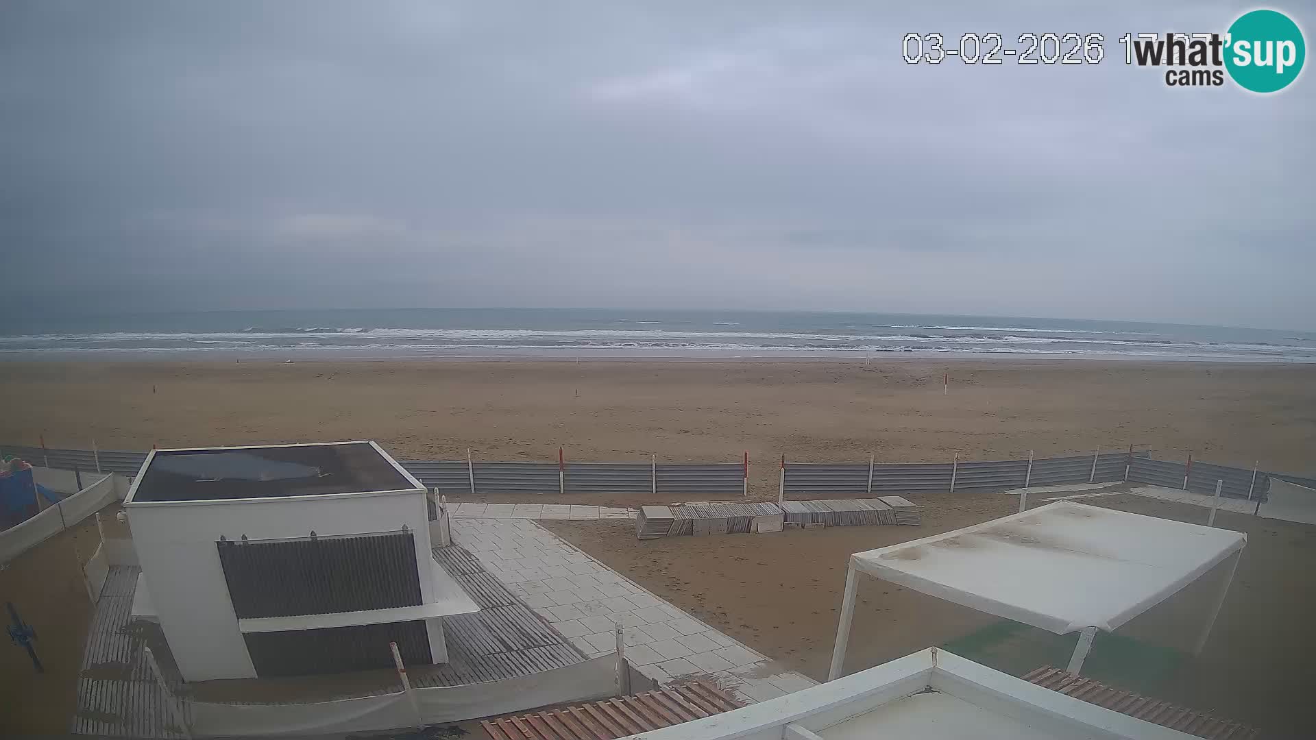 Live webcam Riccione Strand – Bagni Oreste spiaggia 115 – Italien