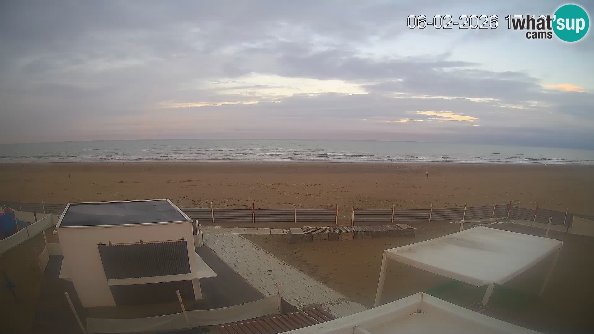 Live webcam Riccione Strand – Bagni Oreste spiaggia 115 – Italien