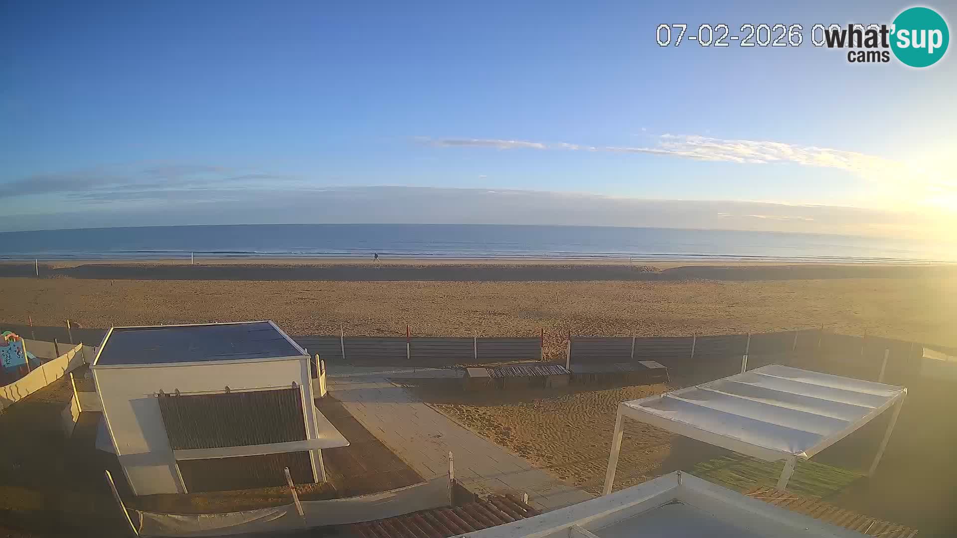 Spletna kamera plaža Riccione – Bagni Oreste spiaggia 115 – Italija