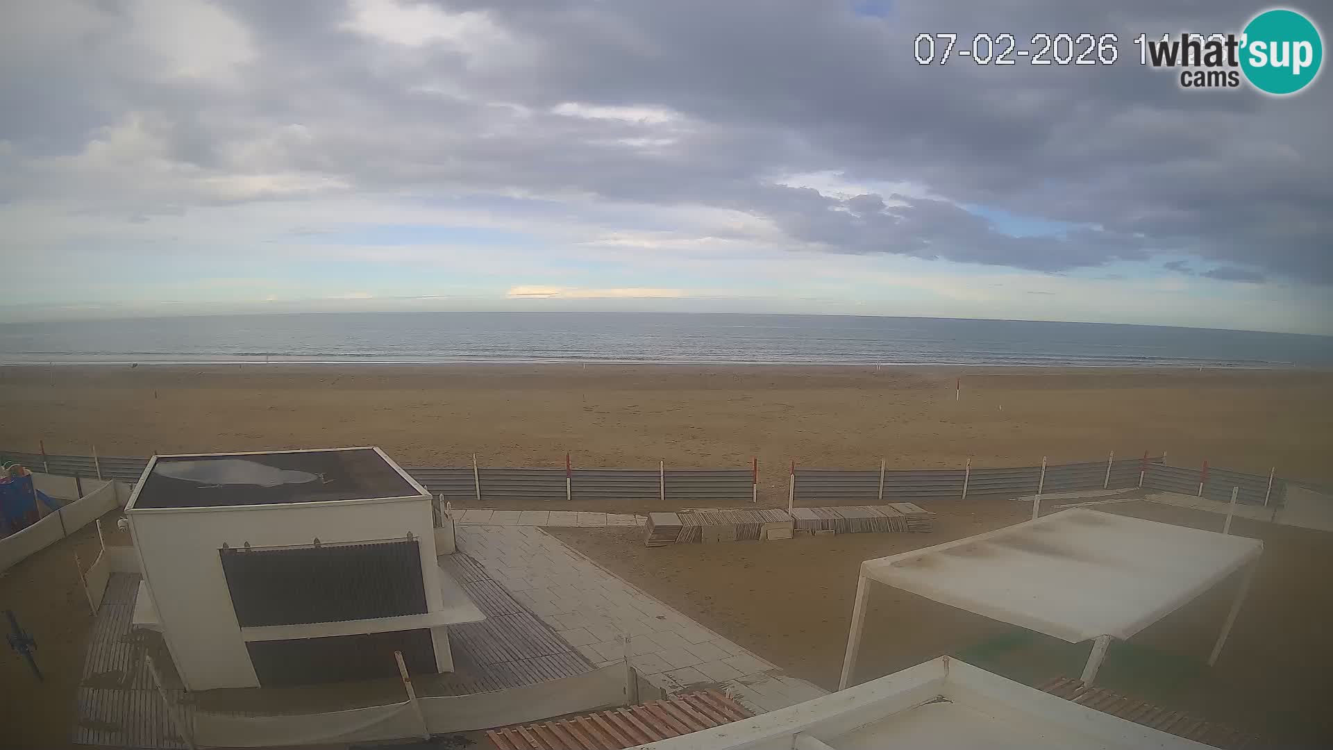 Live webcam Riccione Strand – Bagni Oreste spiaggia 115 – Italien