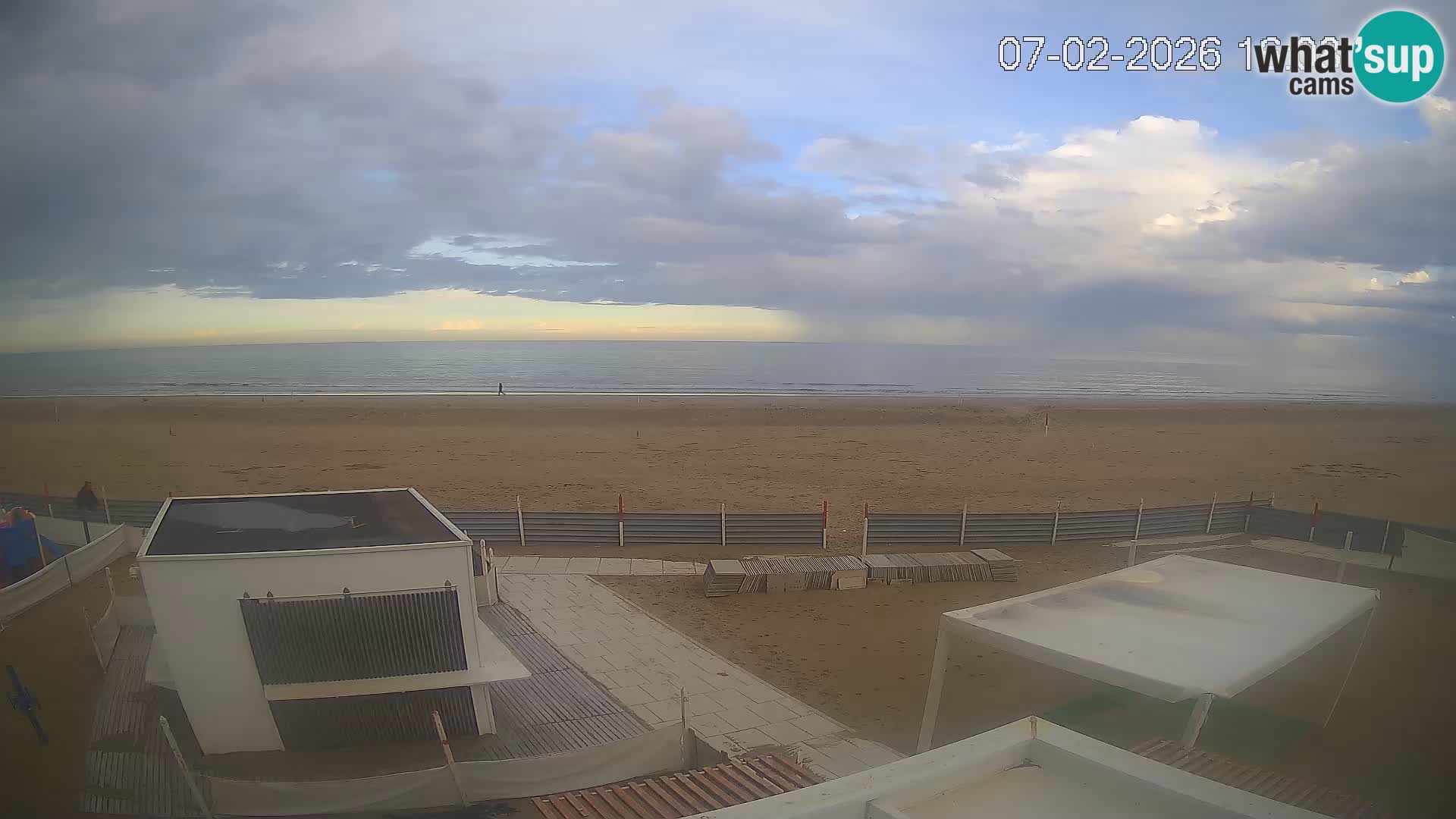 Live webcam Riccione Strand – Bagni Oreste spiaggia 115 – Italien