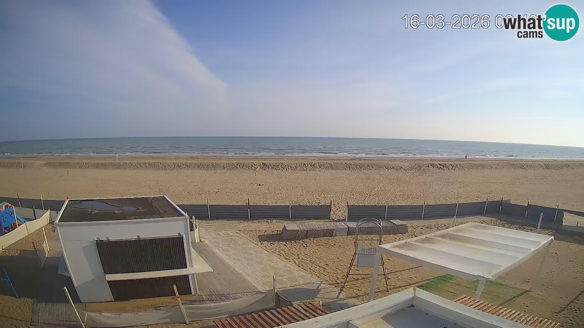 Live webcam Riccione Strand – Bagni Oreste spiaggia 115 – Italien
