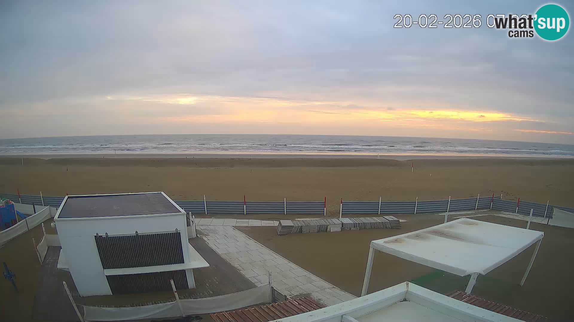 Live webcam Riccione Strand – Bagni Oreste spiaggia 115 – Italien