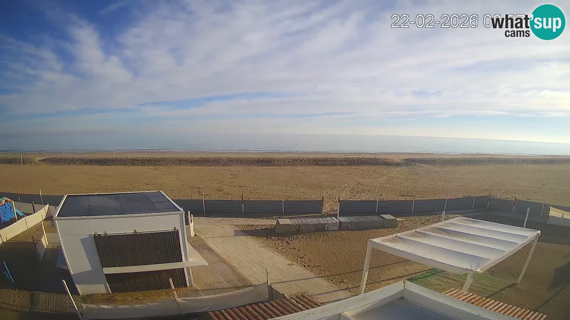 Webcam Riccione plage – Bagni Oreste spiaggia 115 – Italie