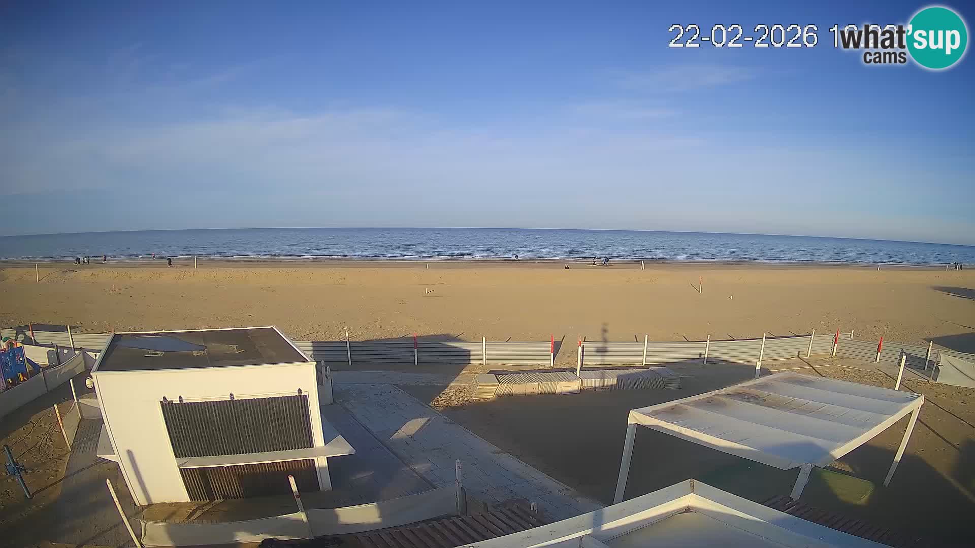 Live webcam Riccione Strand – Bagni Oreste spiaggia 115 – Italien