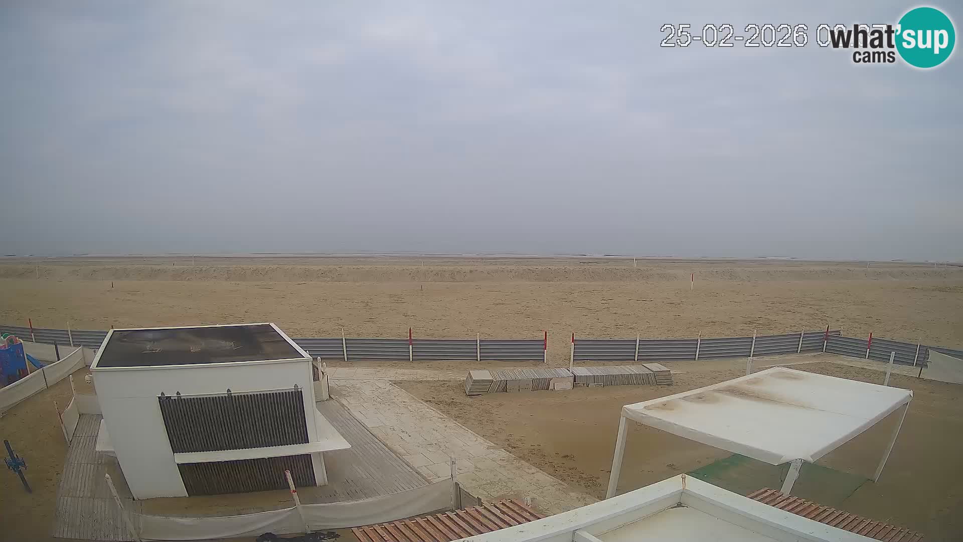 Live webcam Riccione Strand – Bagni Oreste spiaggia 115 – Italien
