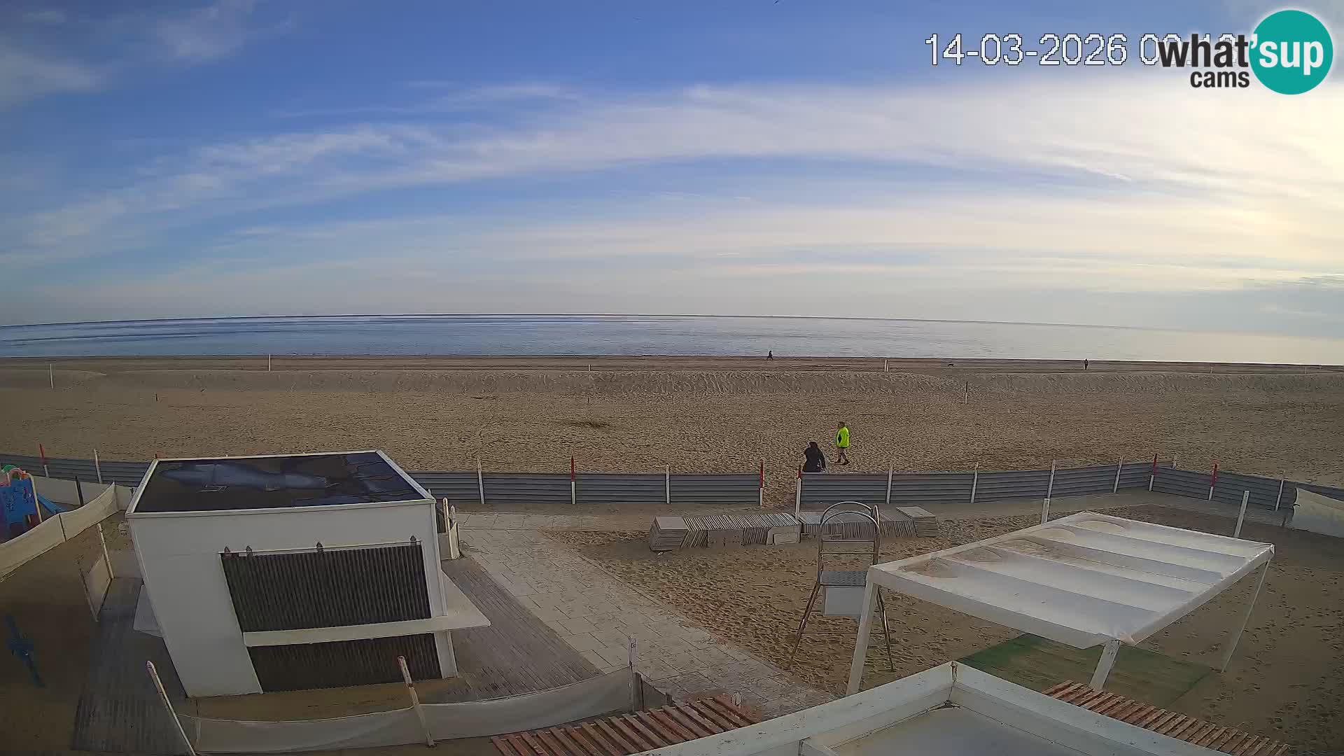 Webcam Riccione plage – Bagni Oreste spiaggia 115 – Italie