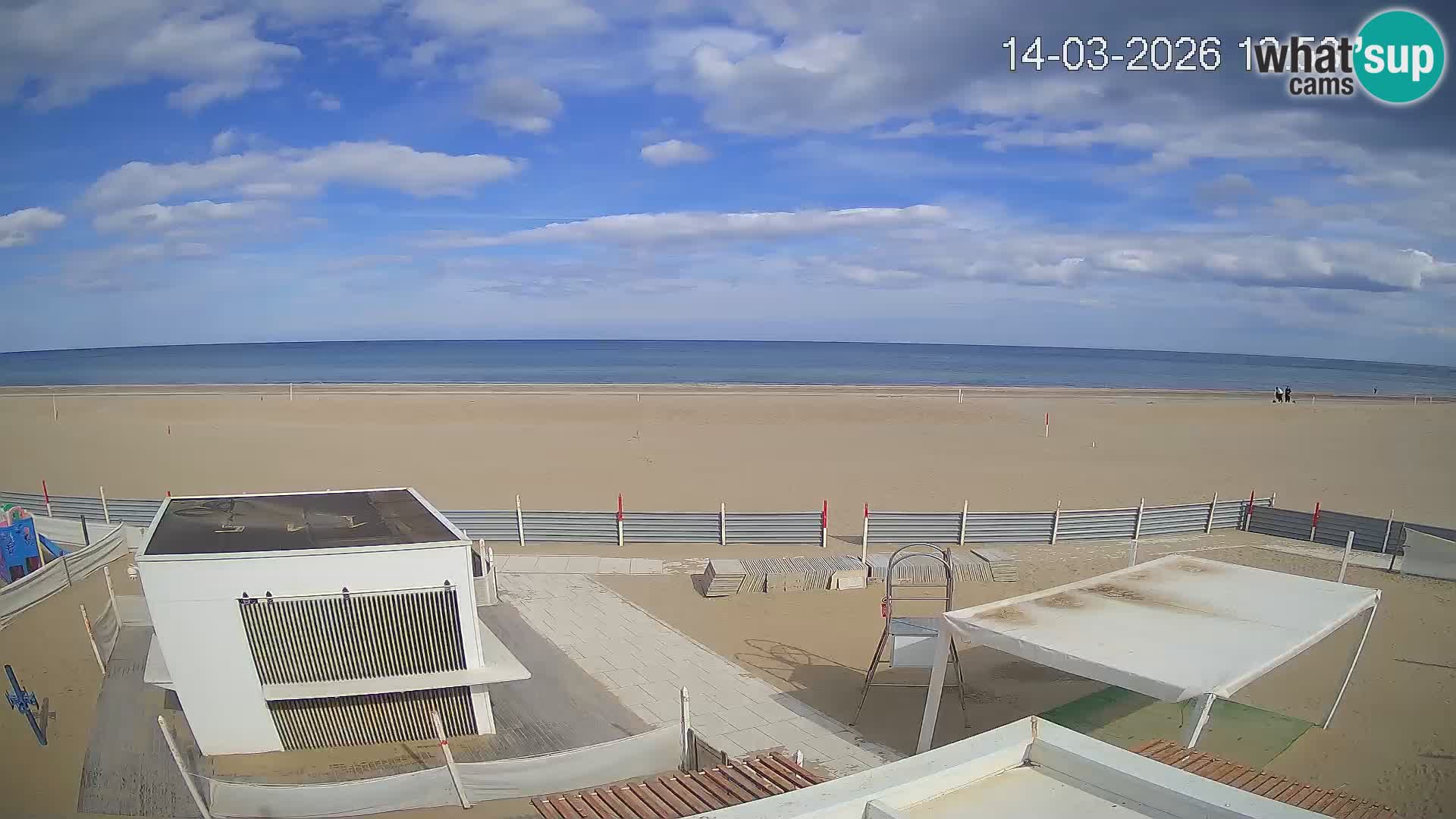 Web kamera plaža Riccione – Bagni Oreste spiaggia 115 – Italija