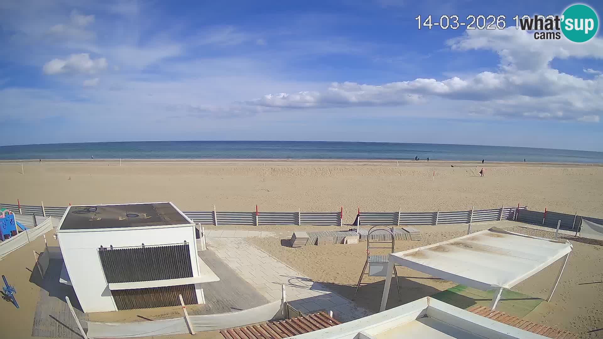 Spletna kamera plaža Riccione – Bagni Oreste spiaggia 115 – Italija