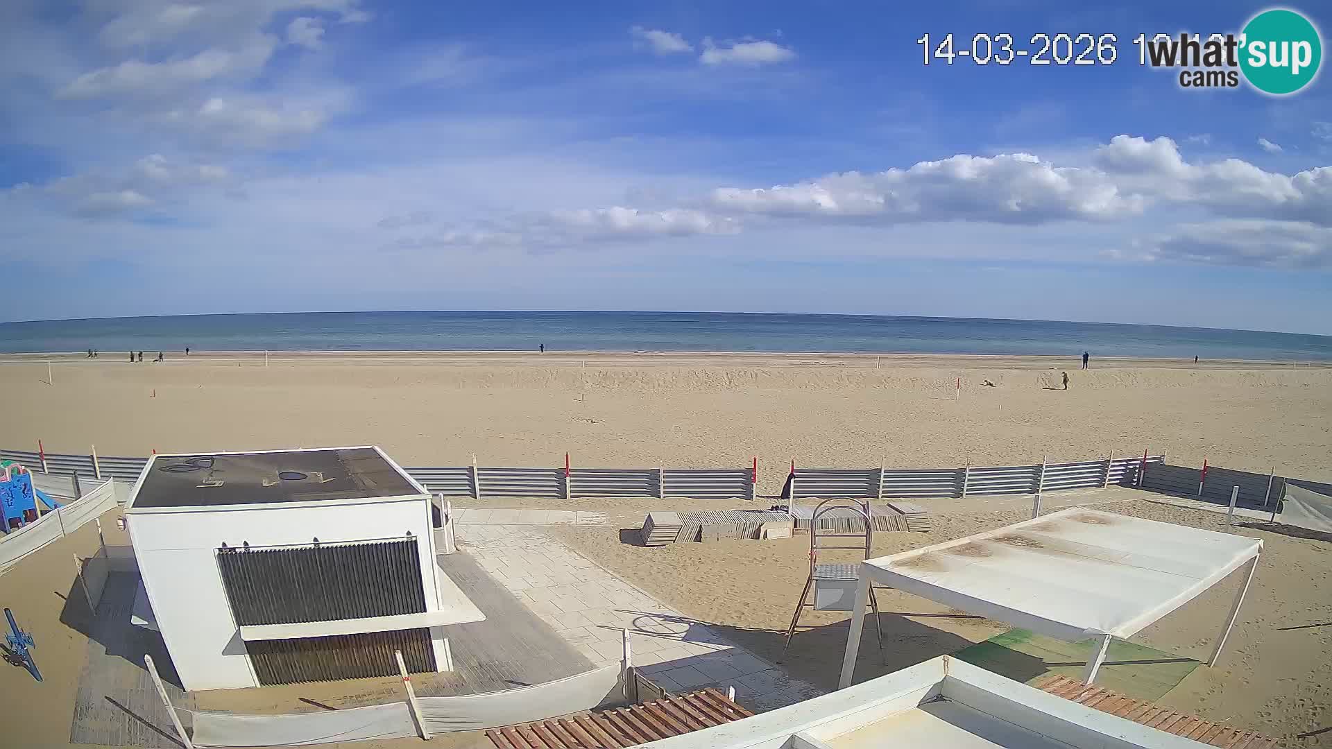 Spletna kamera plaža Riccione – Bagni Oreste spiaggia 115 – Italija