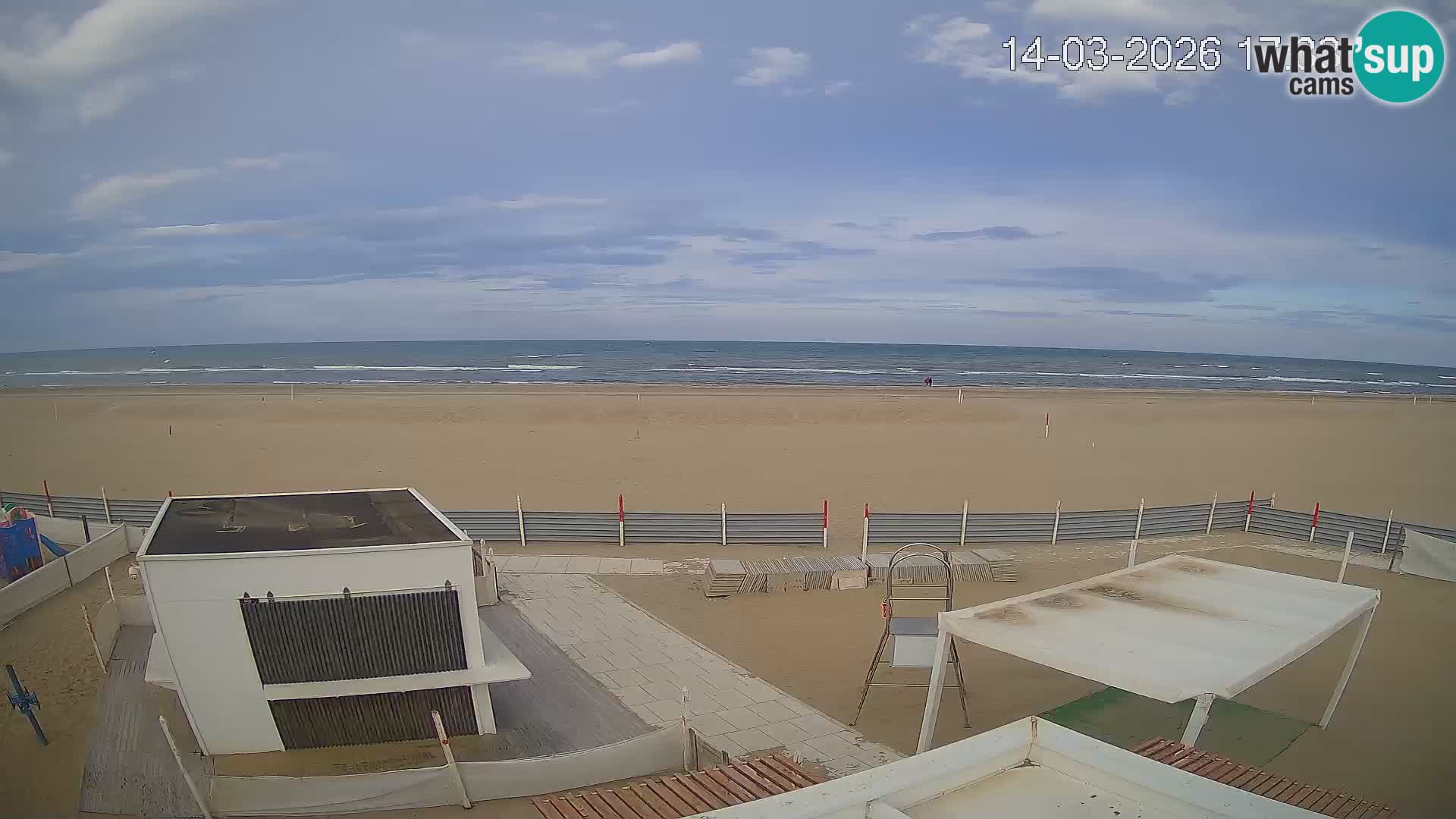 Live webcam Riccione Strand – Bagni Oreste spiaggia 115 – Italien