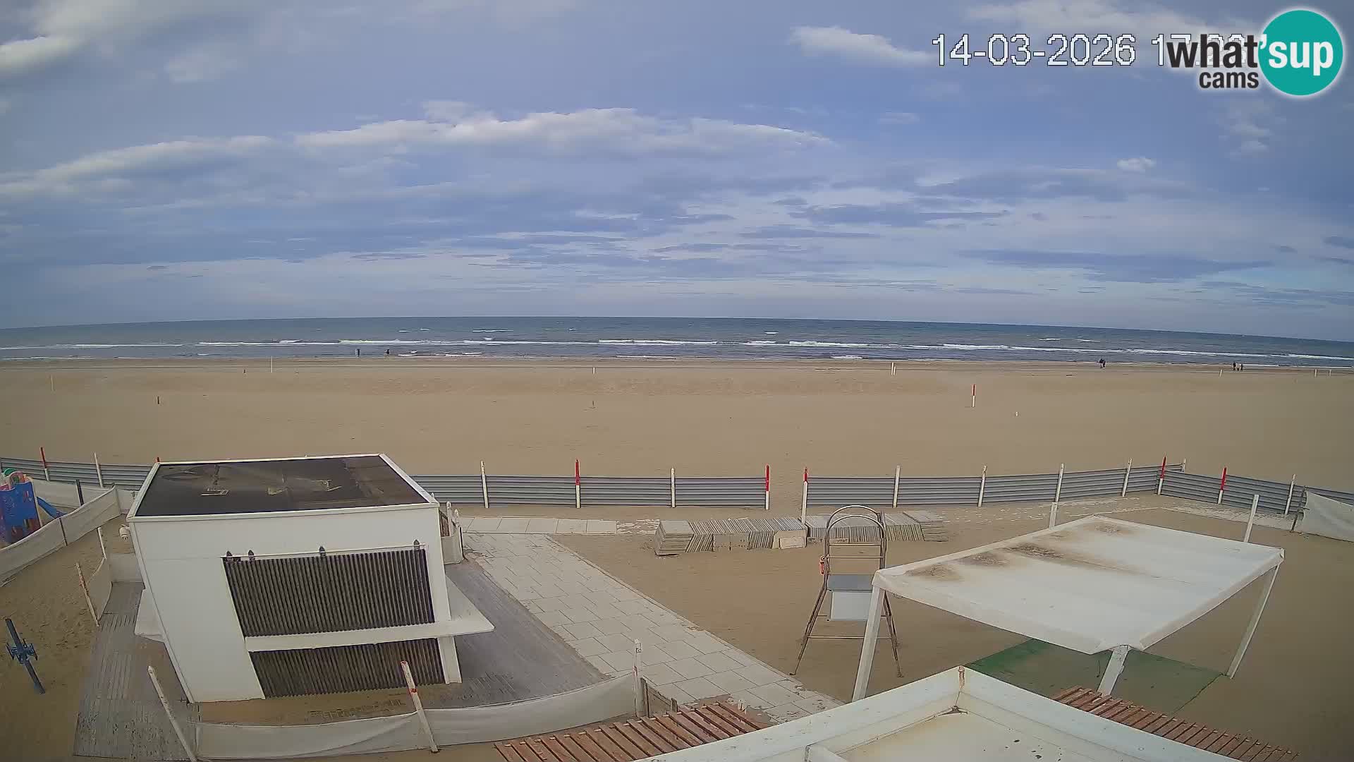 Webcam Riccione plage – Bagni Oreste spiaggia 115 – Italie
