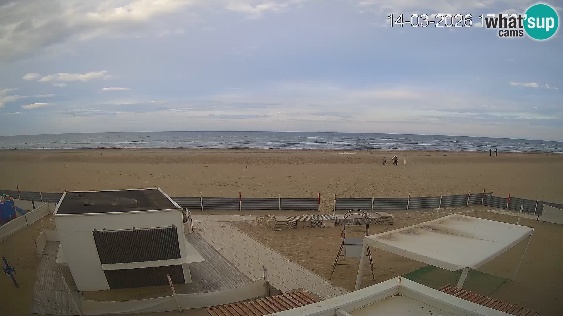 Live webcam Riccione Strand – Bagni Oreste spiaggia 115 – Italien