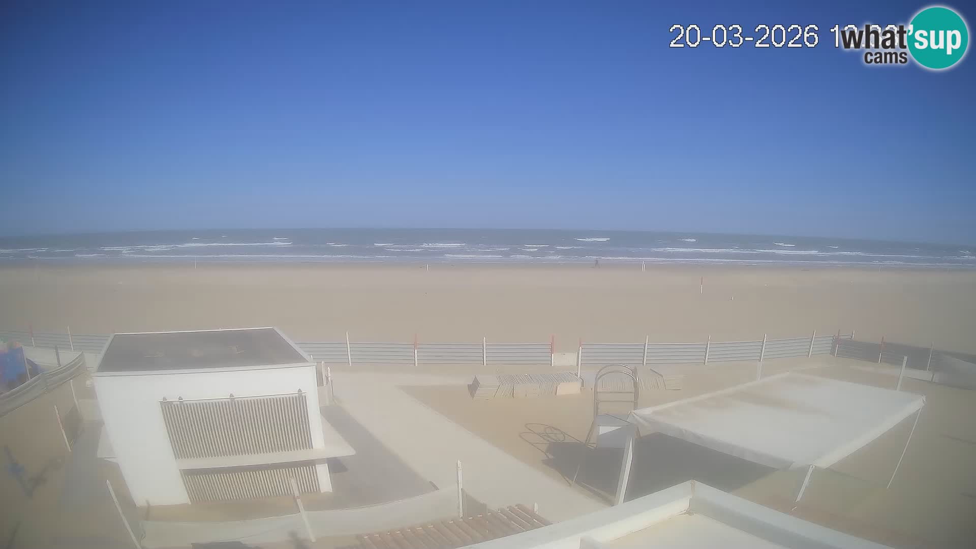 Live webcam Riccione Strand – Bagni Oreste spiaggia 115 – Italien