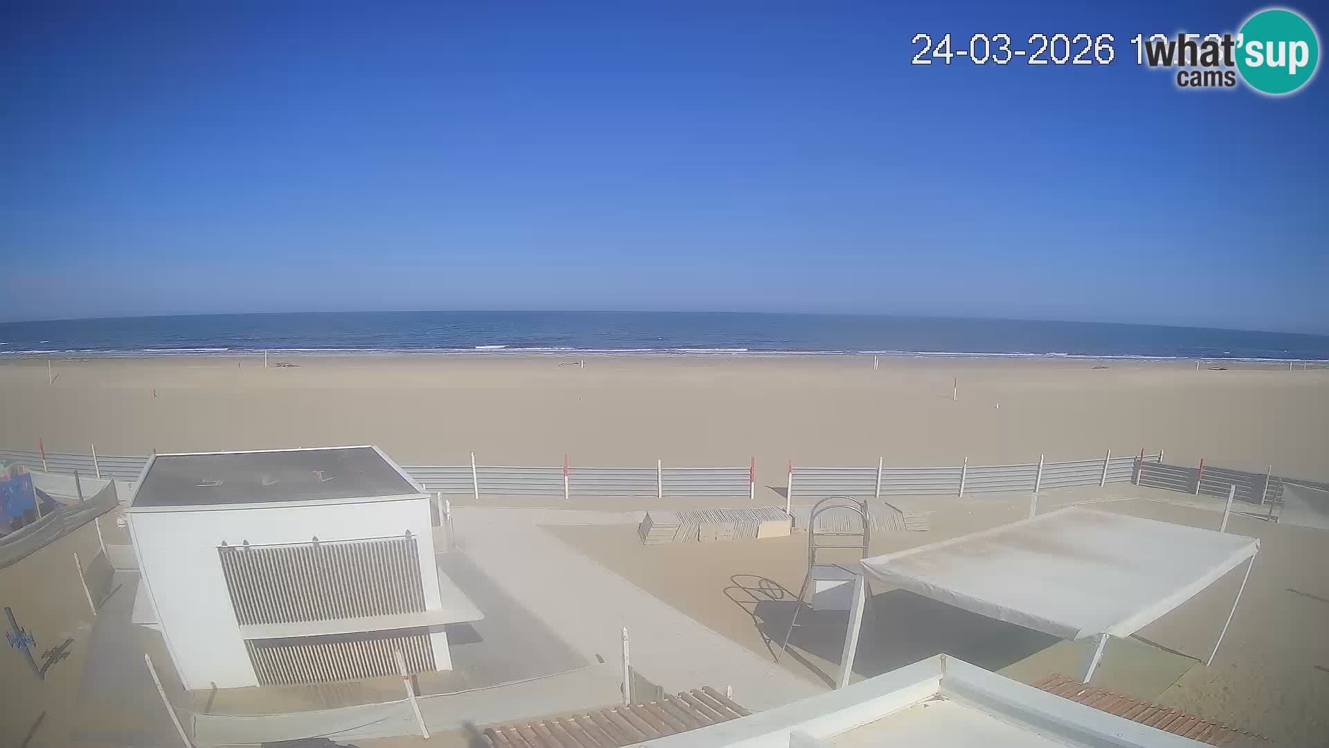 Live webcam Riccione – Bagni Oreste spiaggia 115