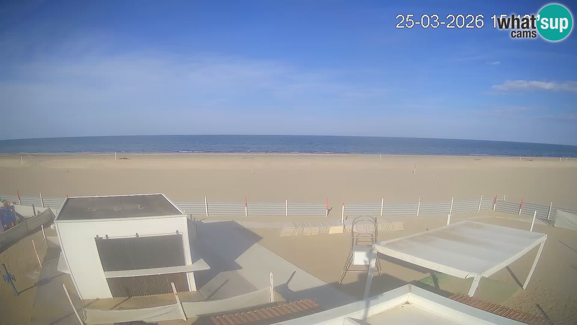 Webcam Riccione plage – Bagni Oreste spiaggia 115 – Italie