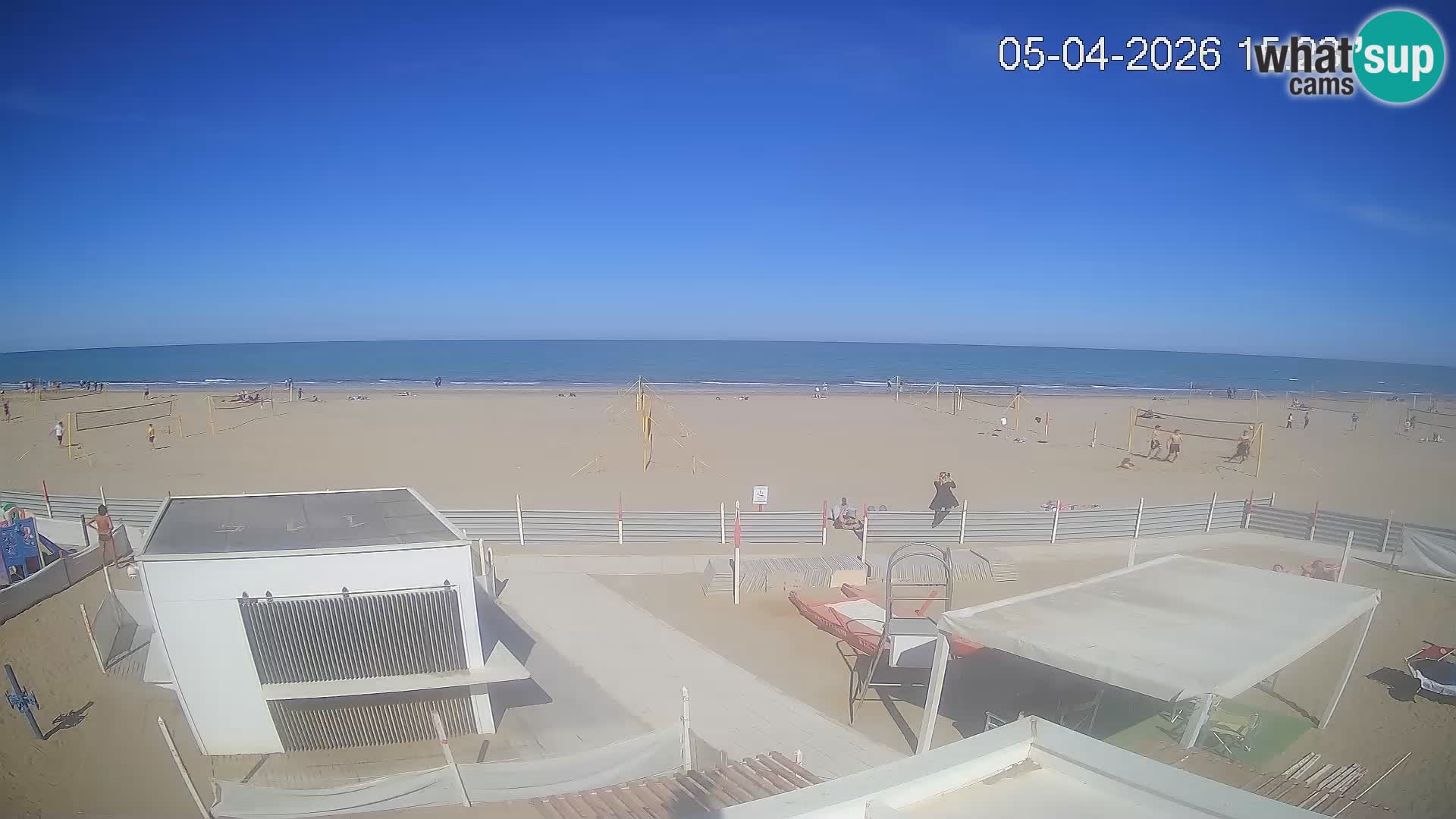 Spletna kamera plaža Riccione – Bagni Oreste spiaggia 115 – Italija