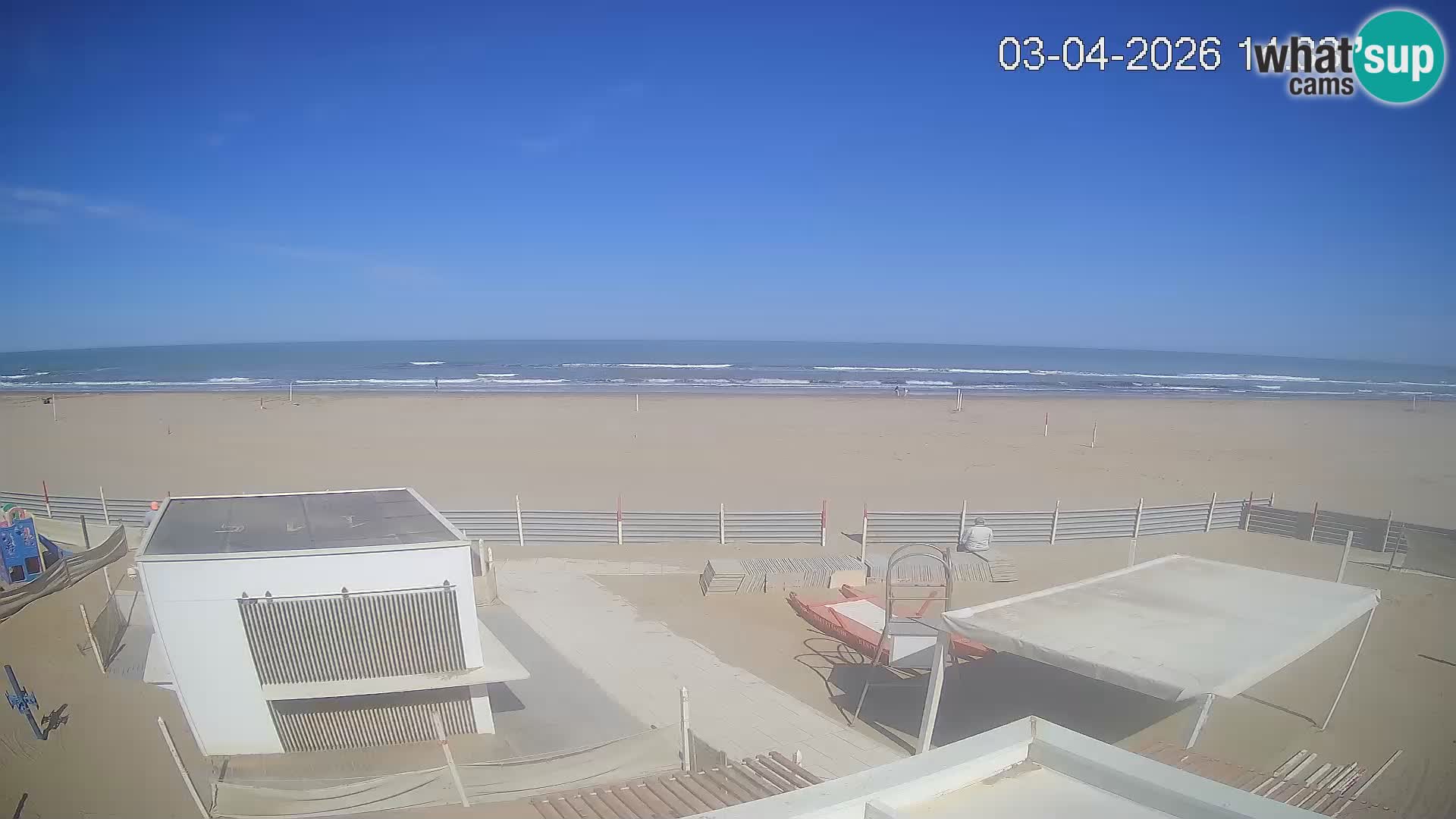 Live webcam Riccione – Bagni Oreste spiaggia 115