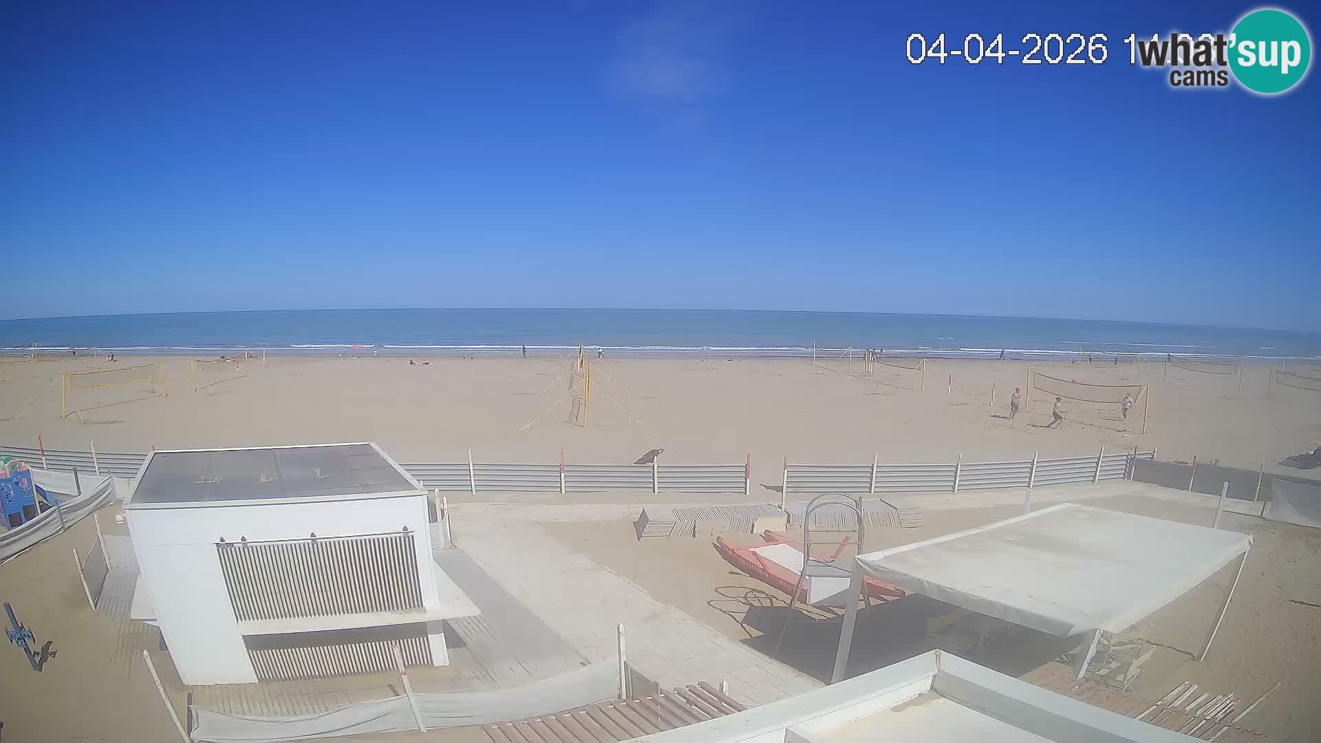 Live webcam Riccione Strand – Bagni Oreste spiaggia 115 – Italien