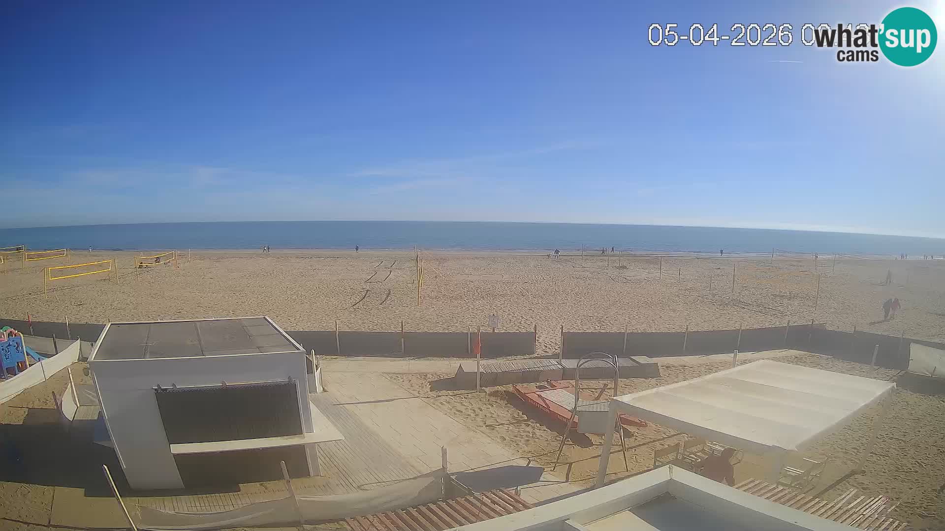 Live webcam Riccione Strand – Bagni Oreste spiaggia 115 – Italien