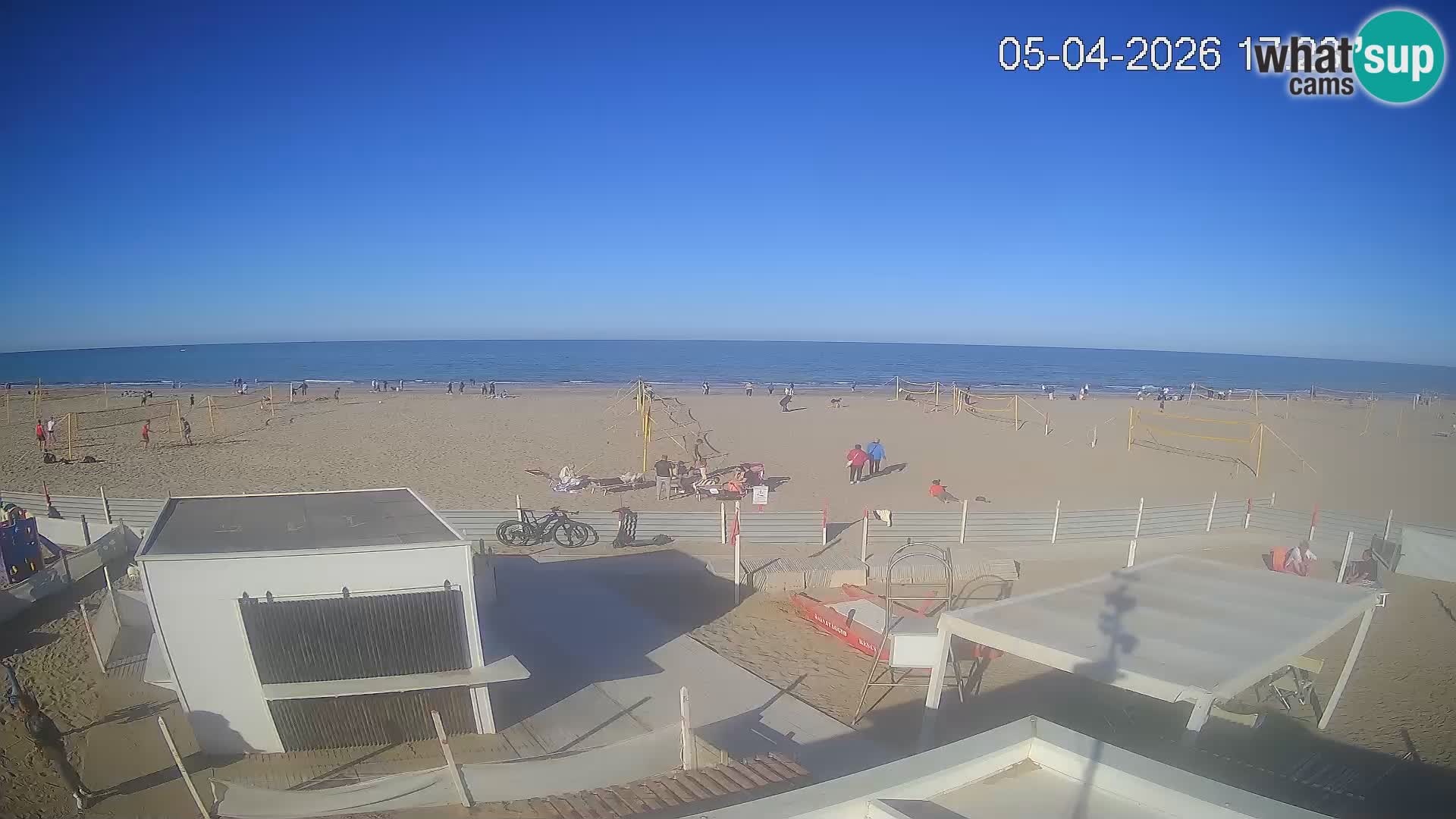 Live webcam Riccione Strand – Bagni Oreste spiaggia 115 – Italien