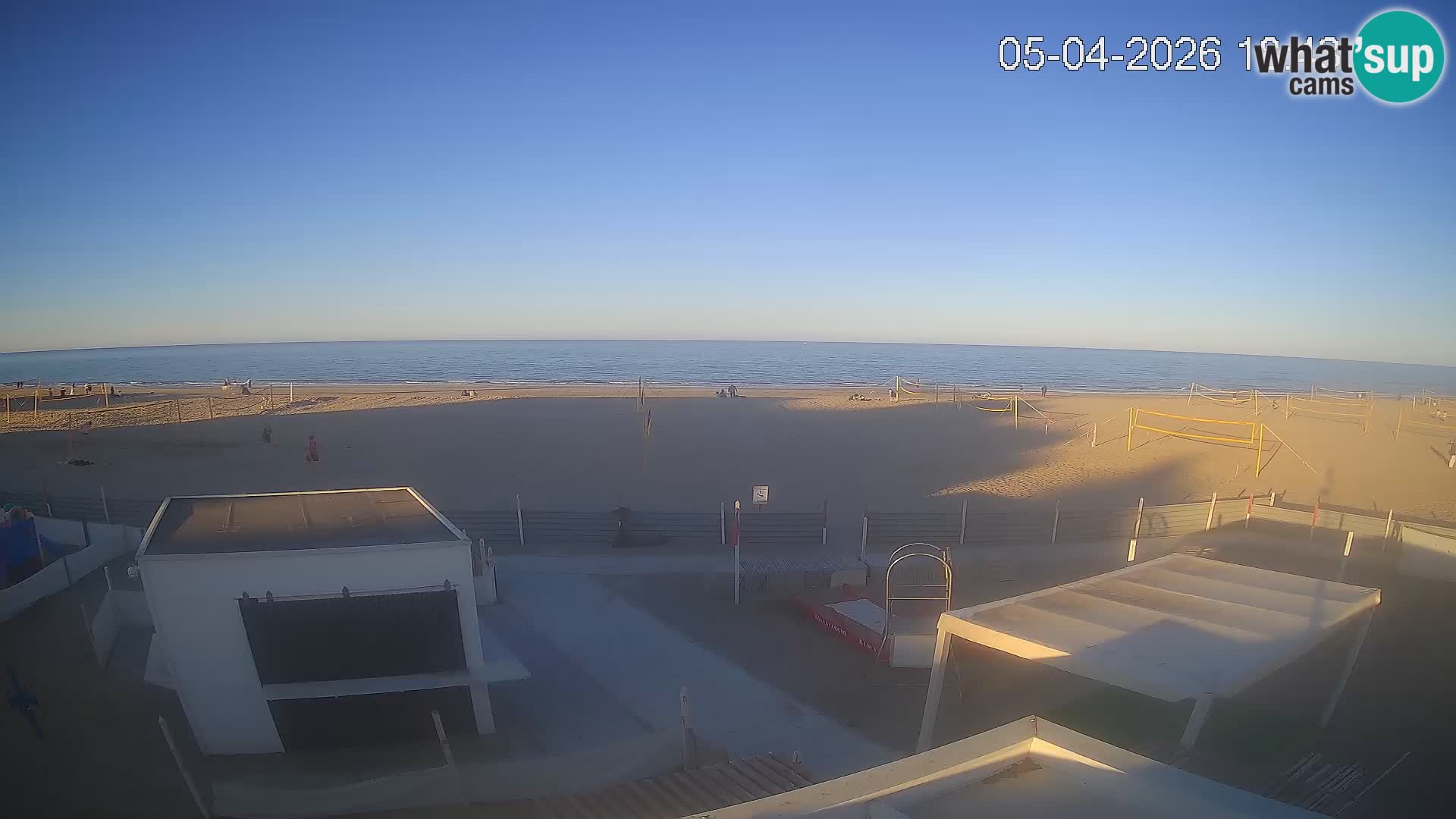 Live webcam Riccione Strand – Bagni Oreste spiaggia 115 – Italien