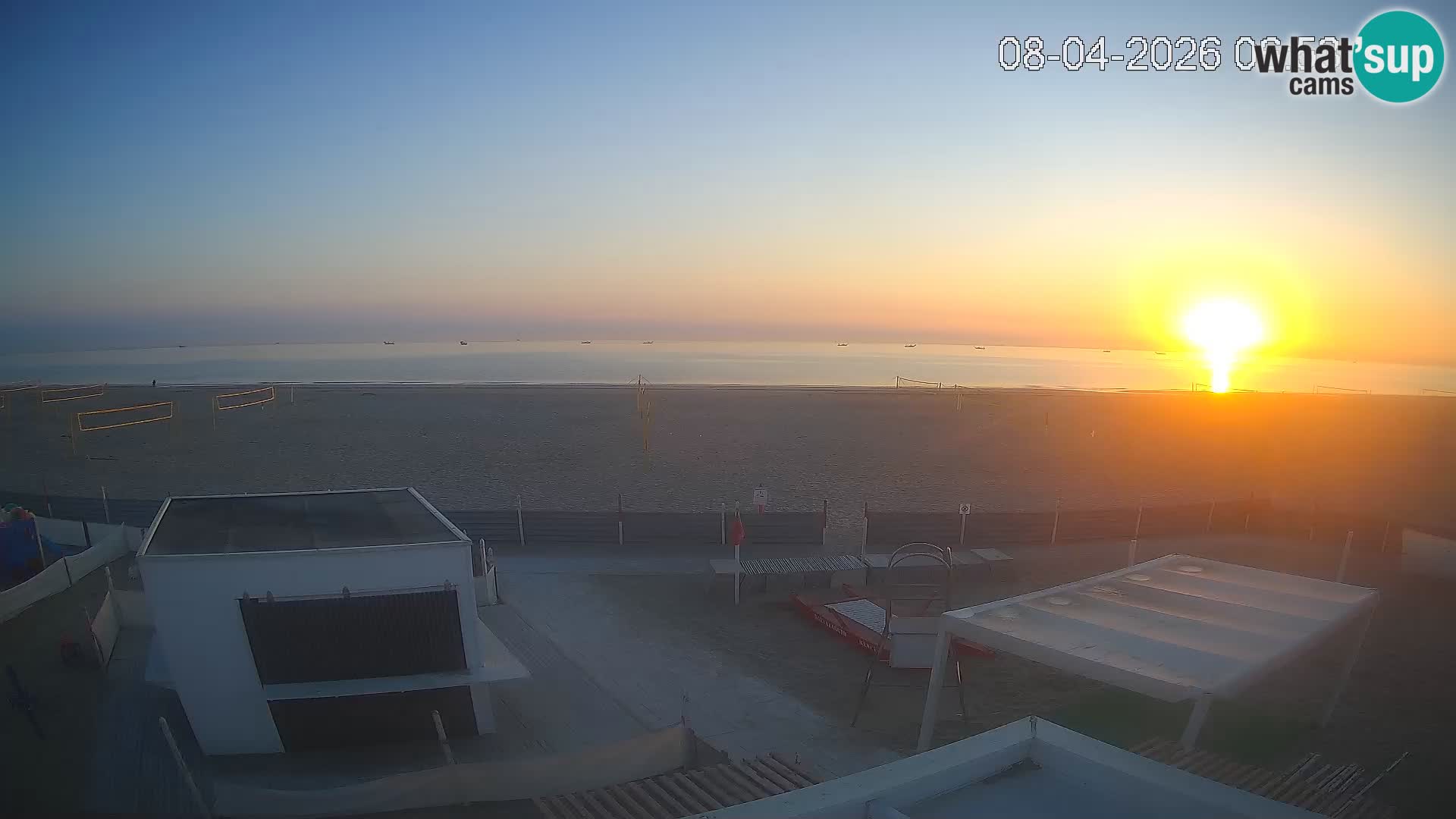 Spletna kamera plaža Riccione – Bagni Oreste spiaggia 115 – Italija