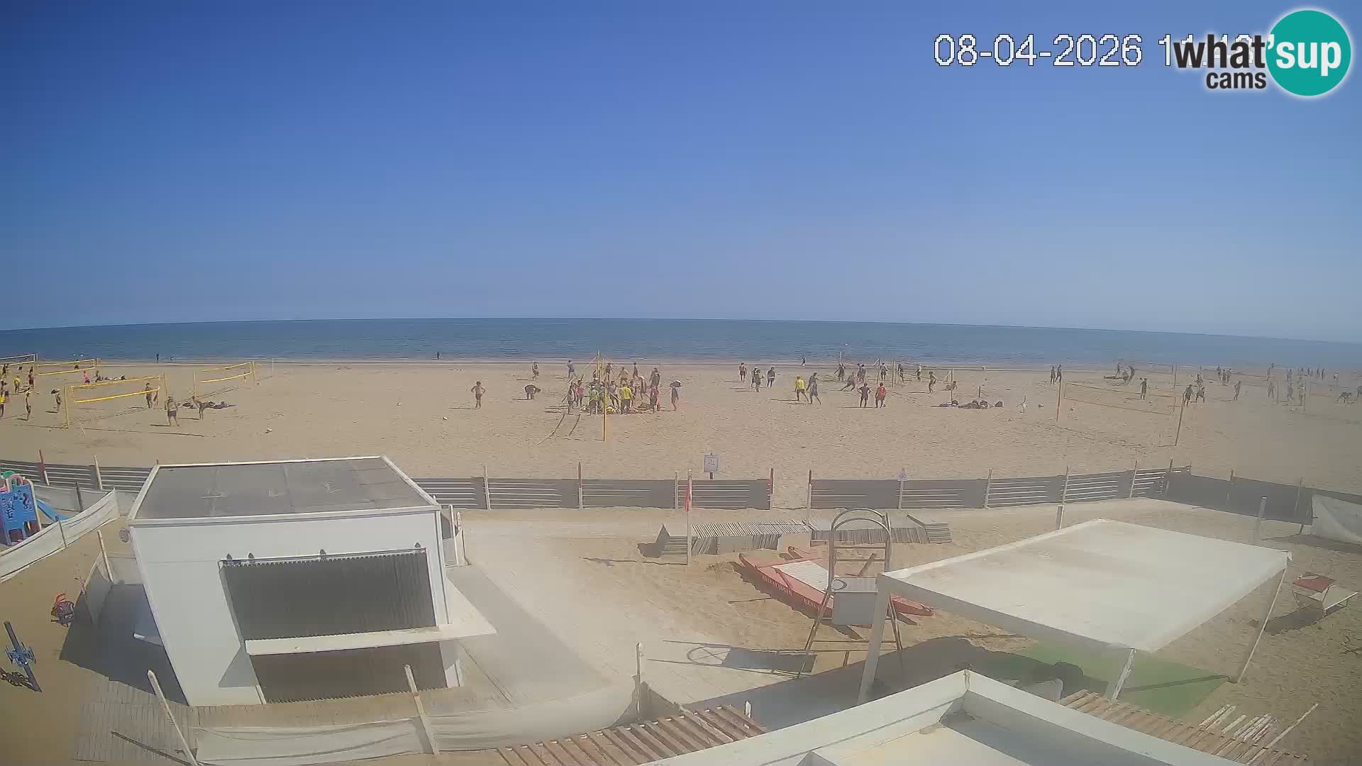 Webcam Riccione plage – Bagni Oreste spiaggia 115 – Italie
