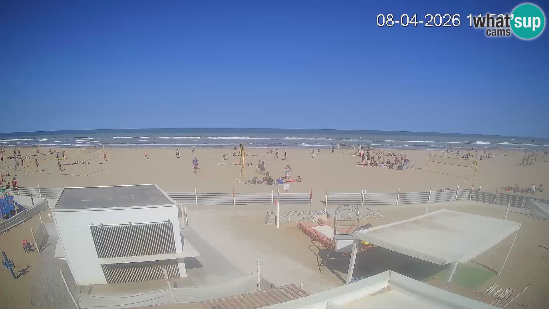 Live webcam Riccione Strand – Bagni Oreste spiaggia 115 – Italien
