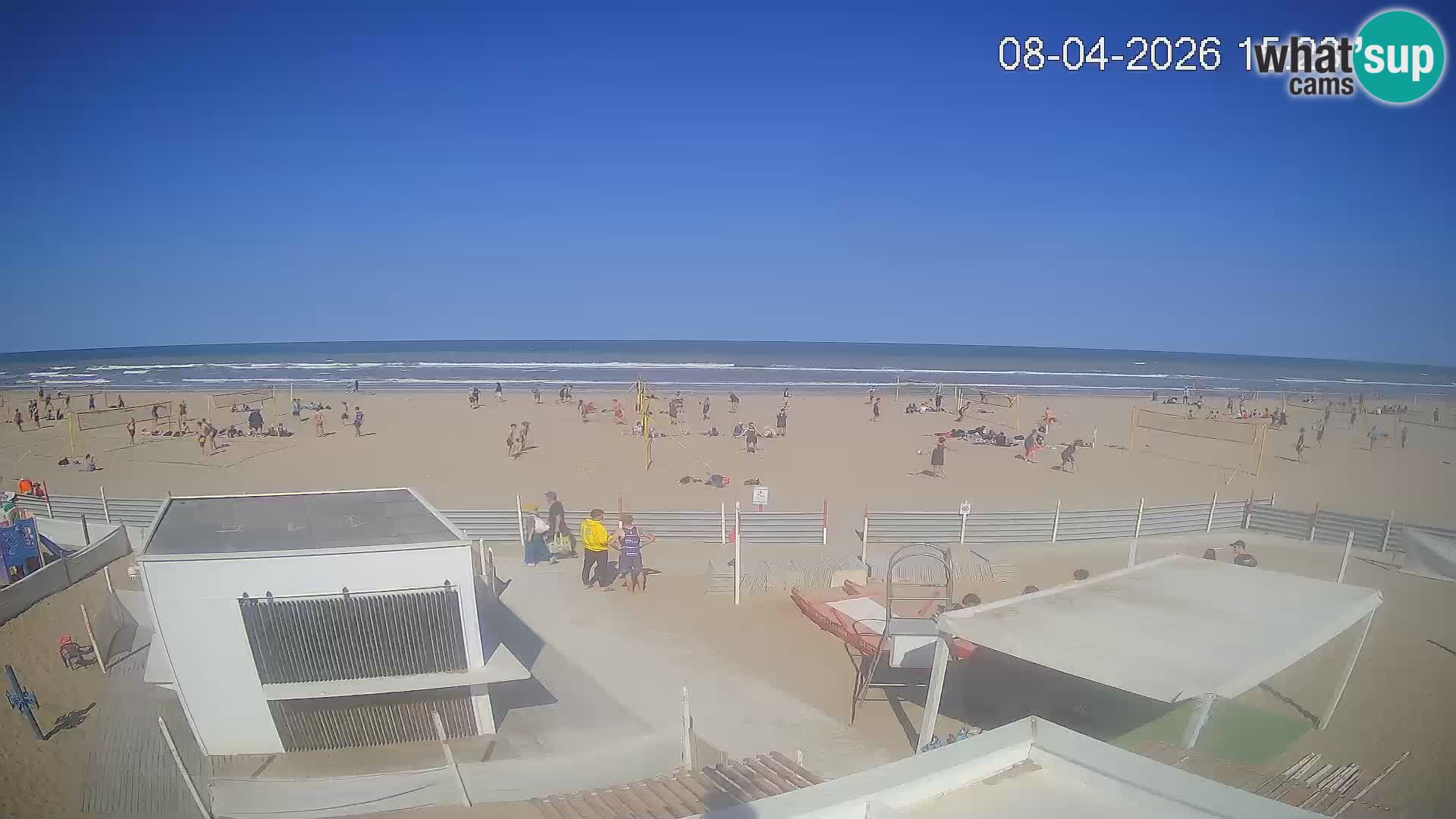 Spletna kamera plaža Riccione – Bagni Oreste spiaggia 115 – Italija