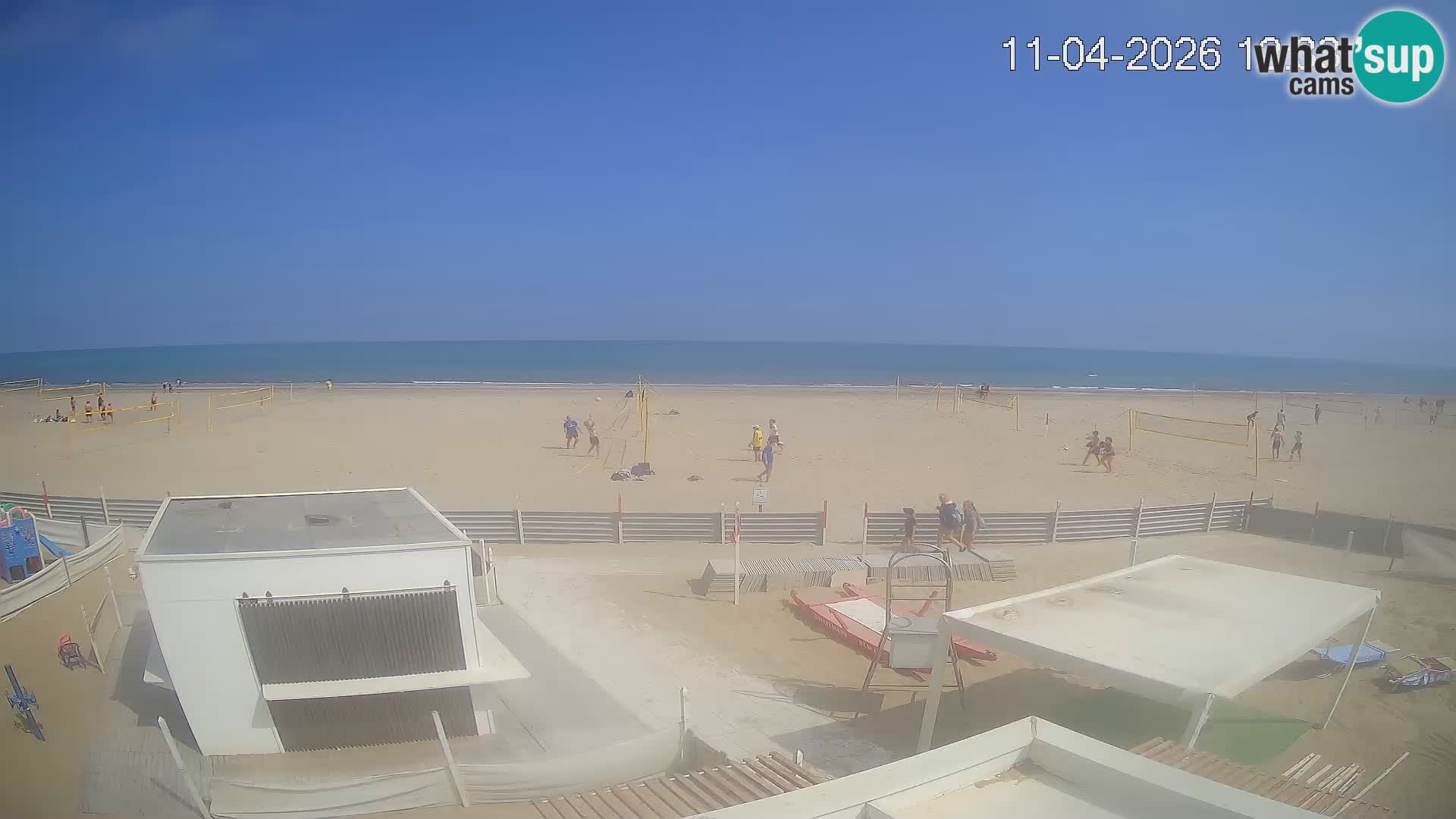 Live webcam Riccione Strand – Bagni Oreste spiaggia 115 – Italien