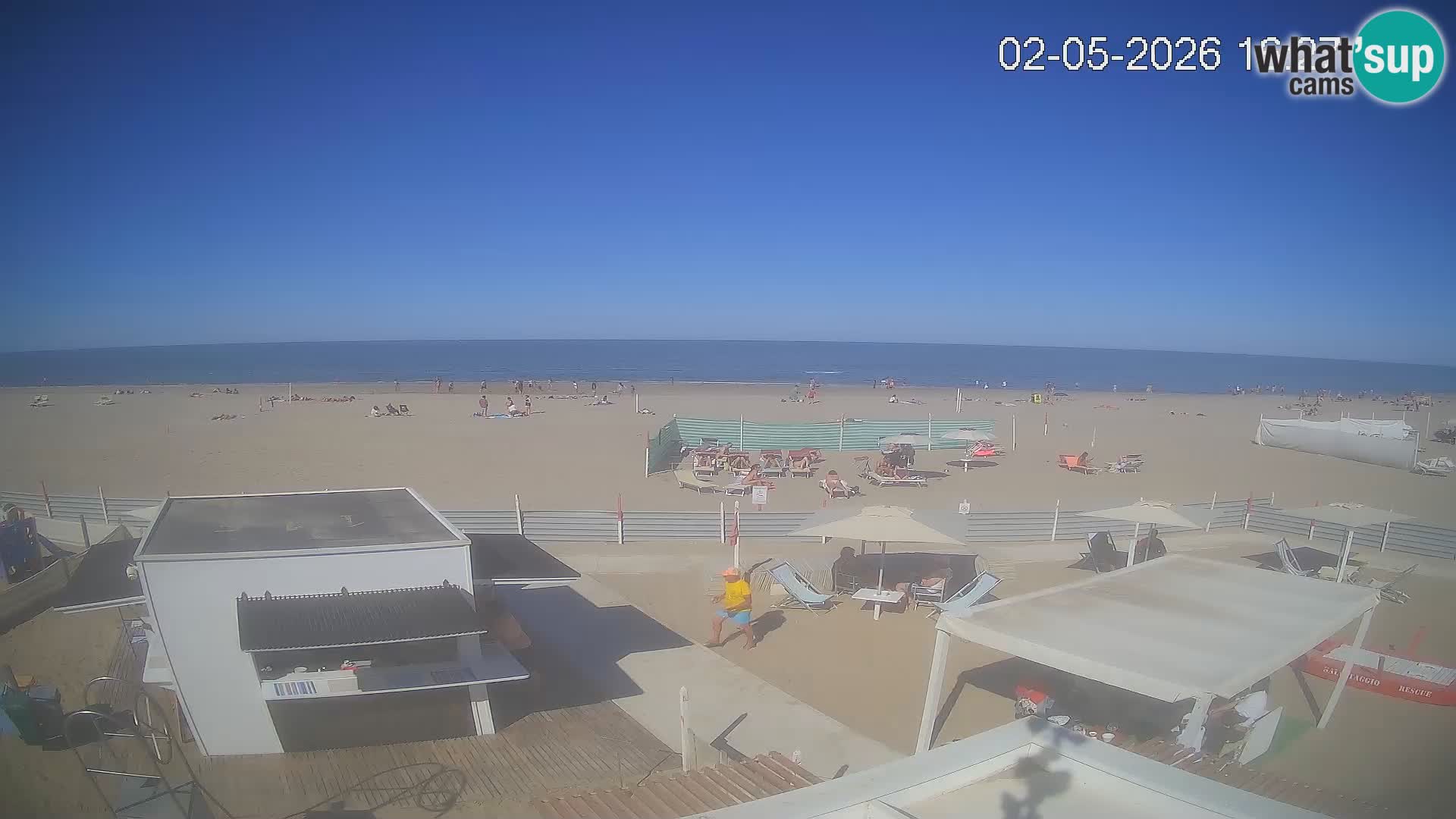Live webcam Riccione – Bagni Oreste spiaggia 115