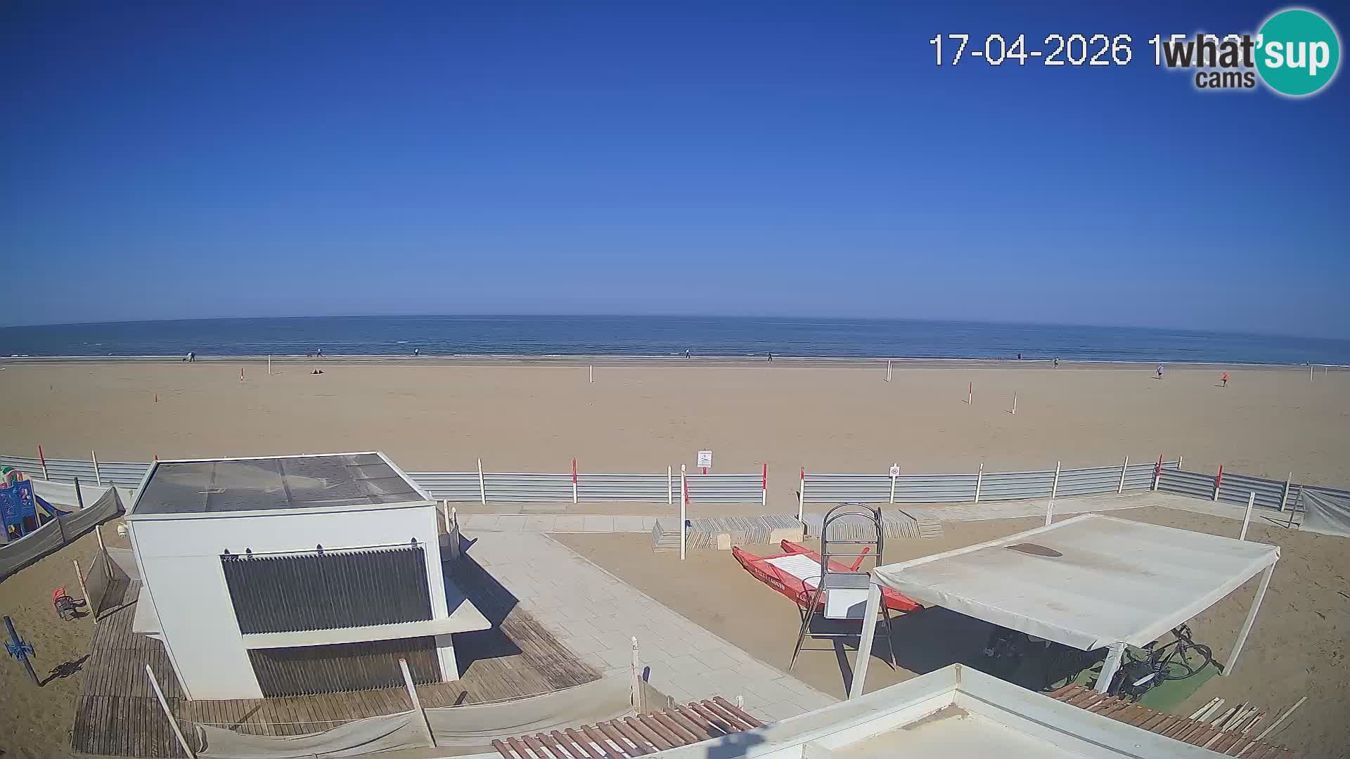 Spletna kamera plaža Riccione – Bagni Oreste spiaggia 115 – Italija