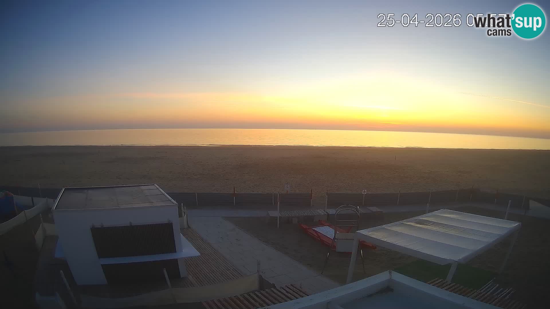 Webcam Riccione plage – Bagni Oreste spiaggia 115 – Italie