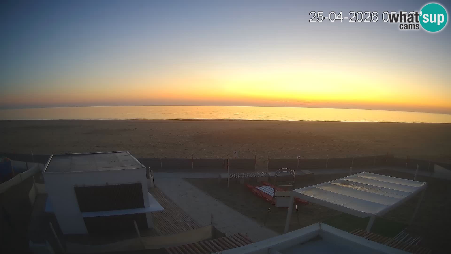 Live webcam Riccione Strand – Bagni Oreste spiaggia 115 – Italien