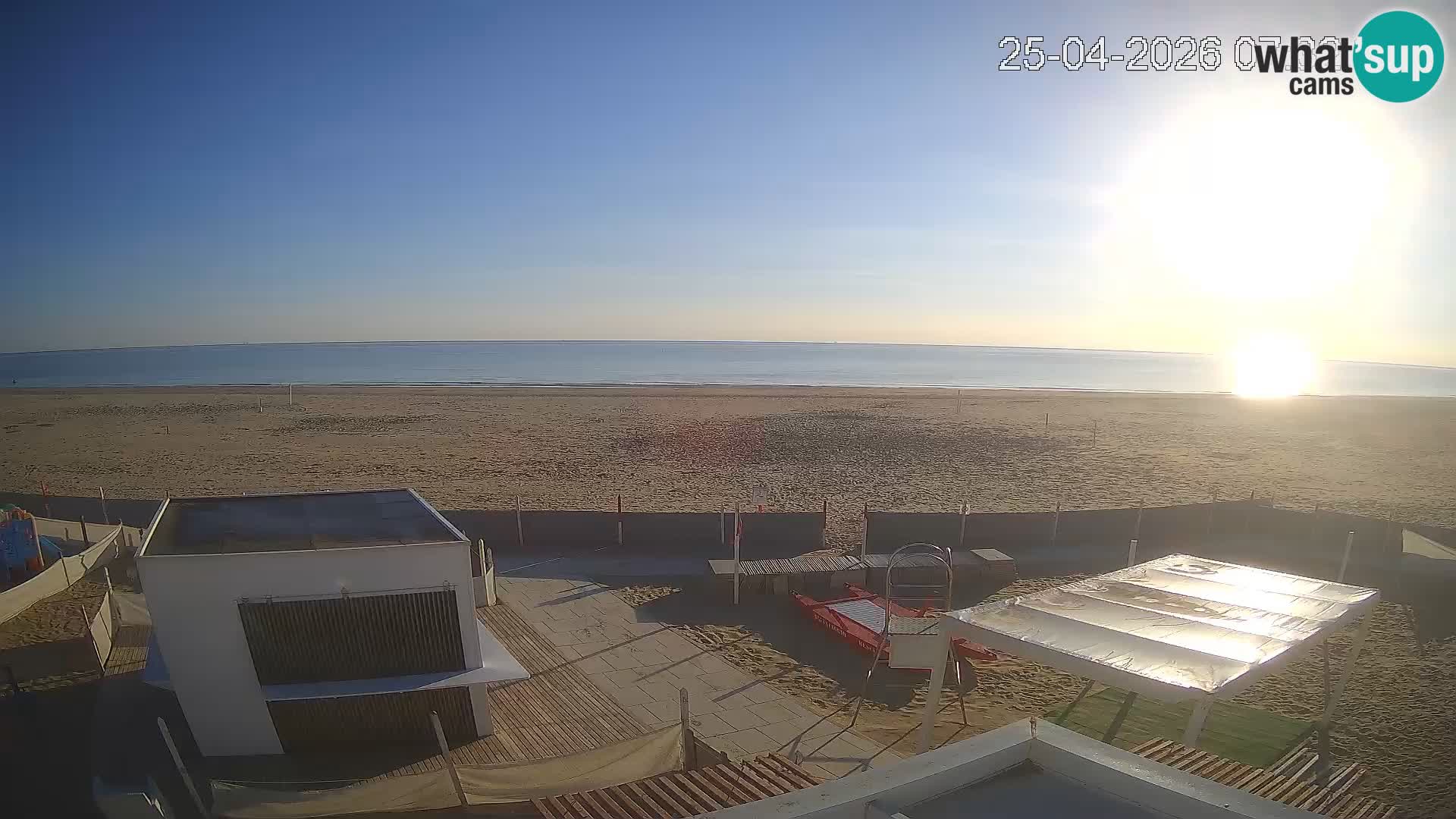 Spletna kamera plaža Riccione – Bagni Oreste spiaggia 115 – Italija