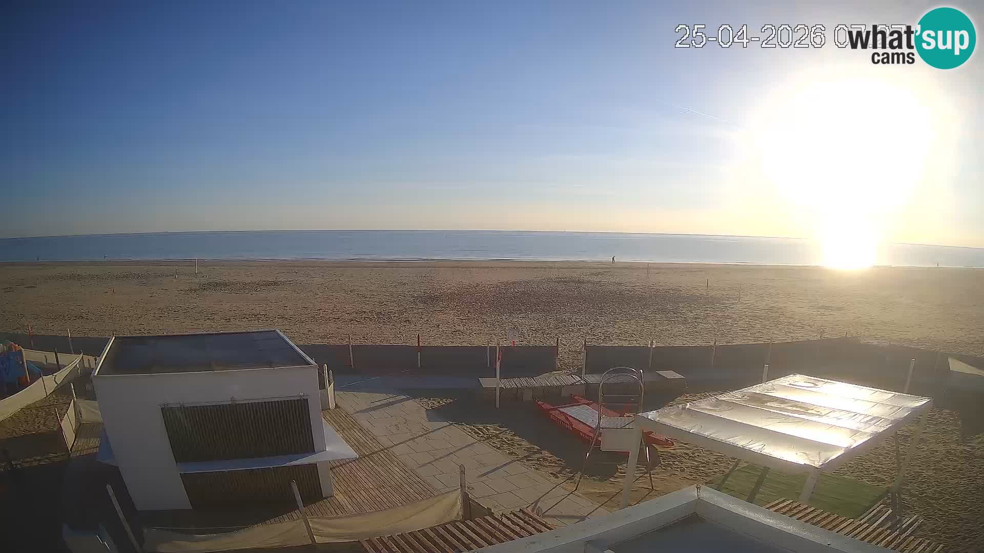 Spletna kamera plaža Riccione – Bagni Oreste spiaggia 115 – Italija