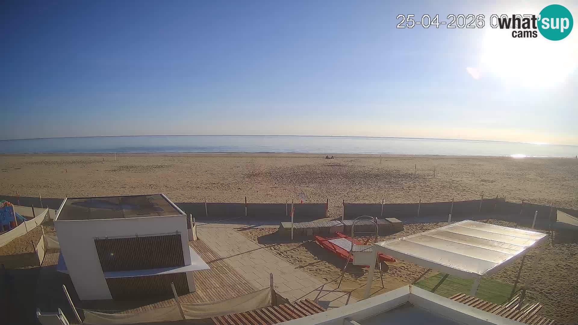 Webcam Riccione plage – Bagni Oreste spiaggia 115 – Italie