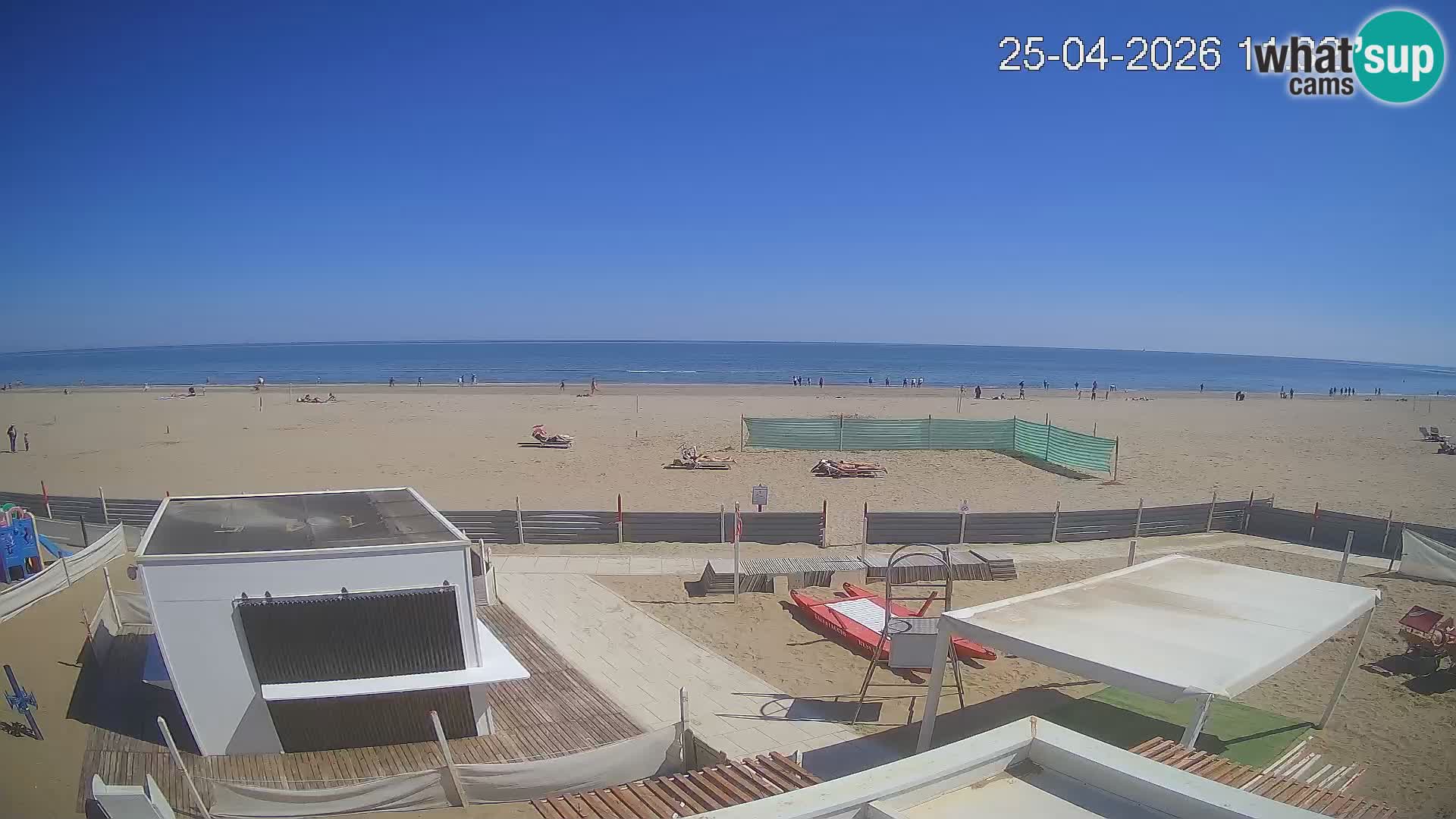 Live webcam Riccione Strand – Bagni Oreste spiaggia 115 – Italien